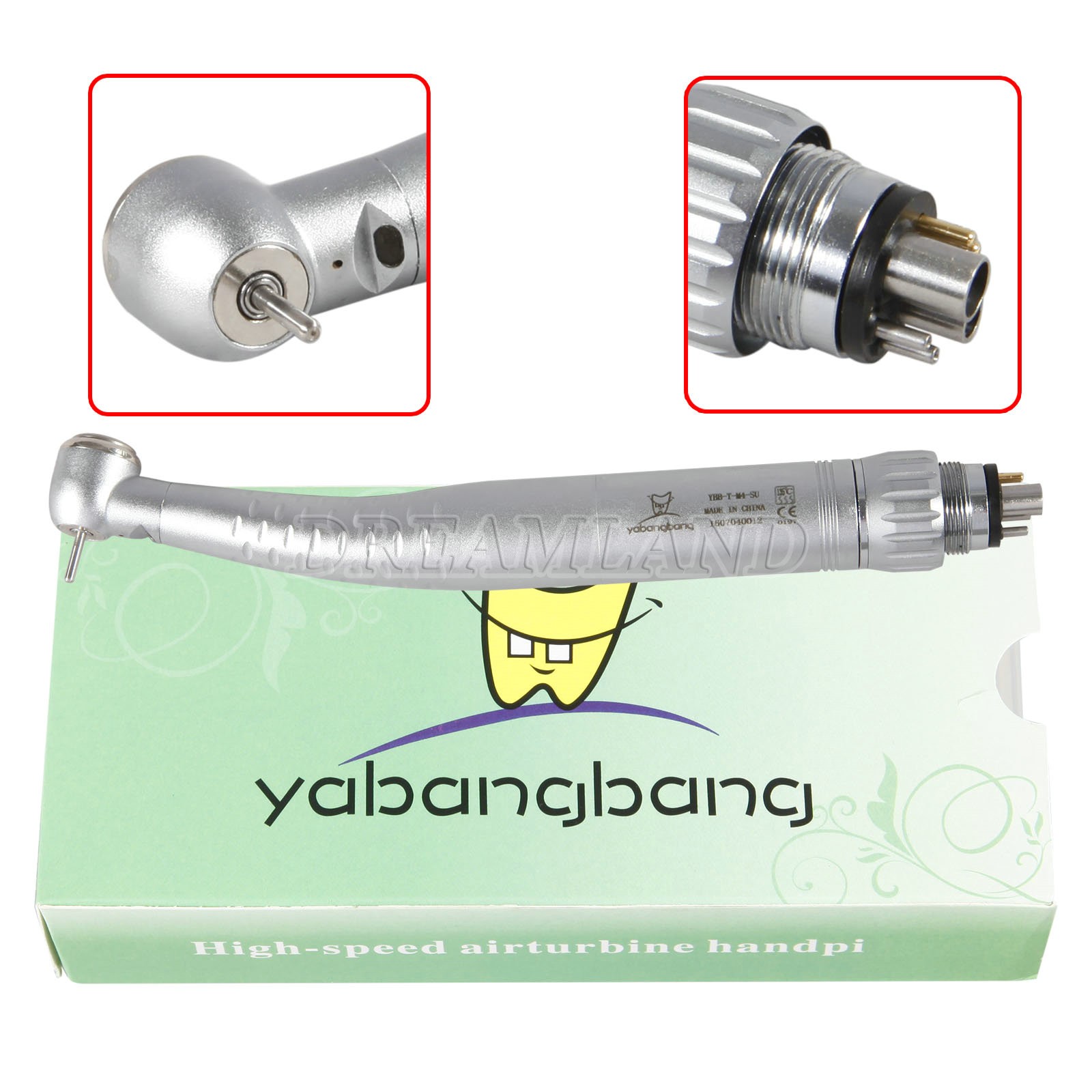 Dental Fiber Optic High Speed Turbine Handpiece w/ KAVO type Multiflex Coupler