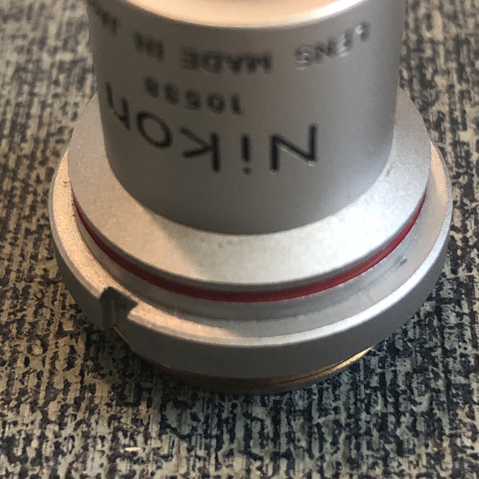 Nikon 4X / 0.1 N.A. 160mm TL Microscope Objective