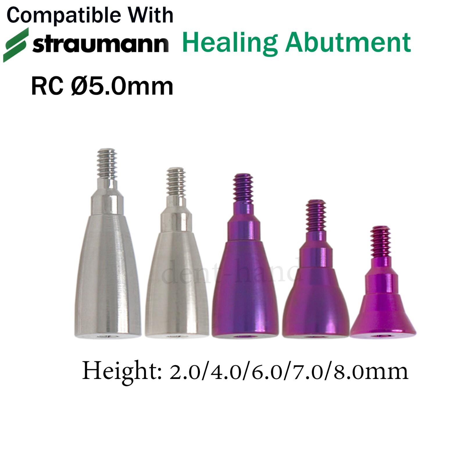 Fits ITI Straumann BL/BLT Dental NC/RC Healing Abutment Caps Cover Screw