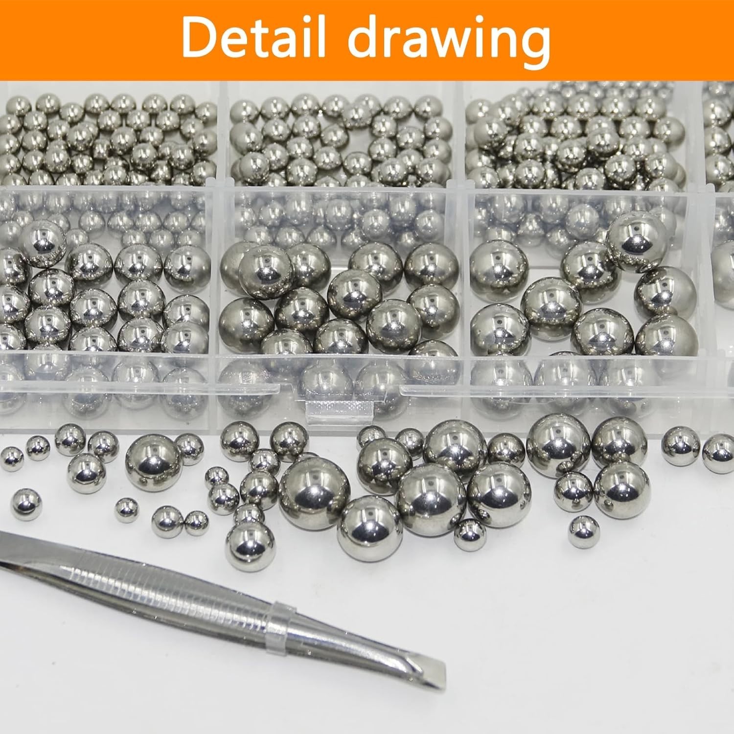 840PCS Stainless Steel Bearing Balls Assortment 2-10mm Metric Precision Bike New
