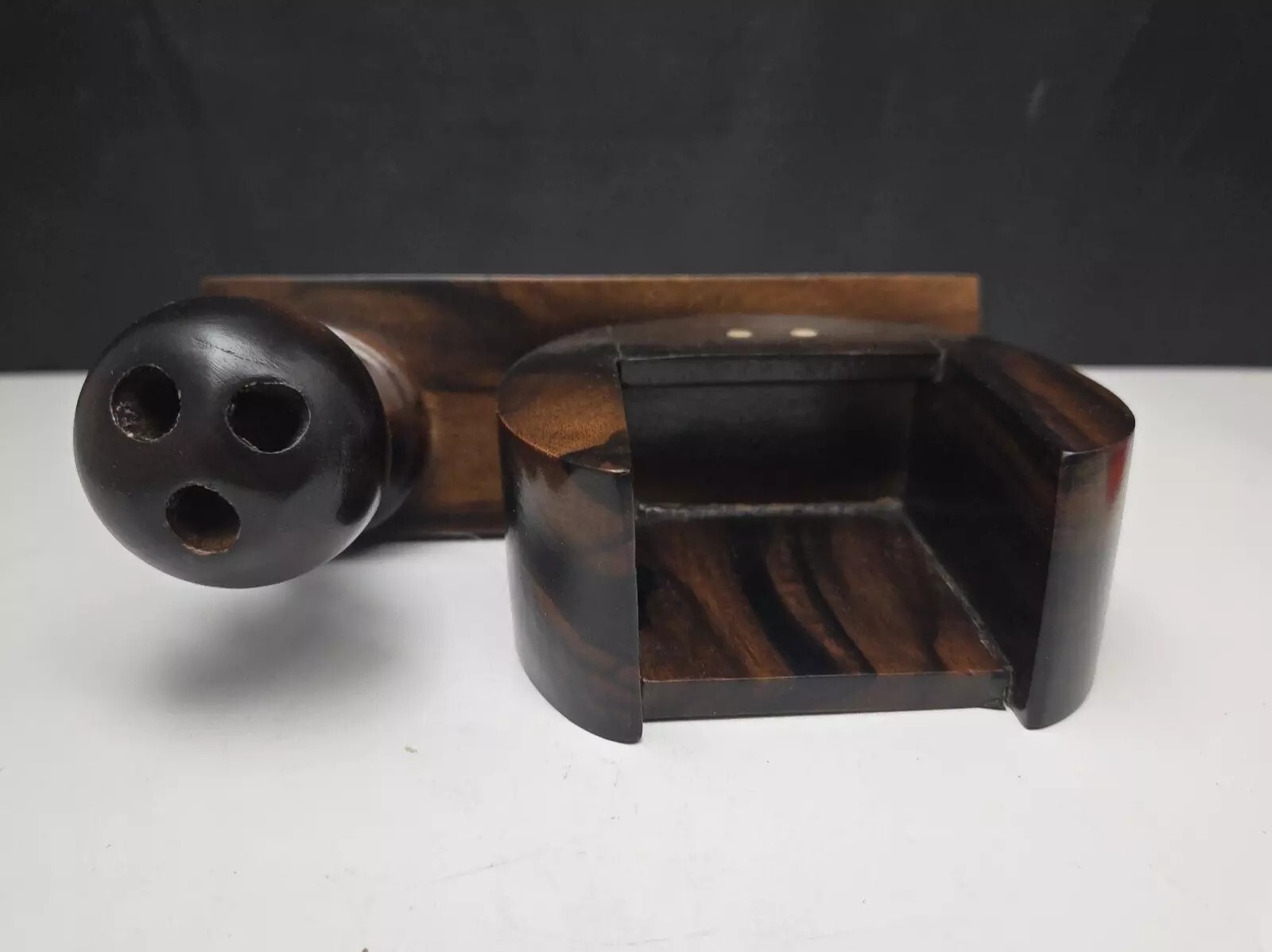 Rosewood Business Card and Pen Holder Desktop Set Kamagong Handmade Philippines