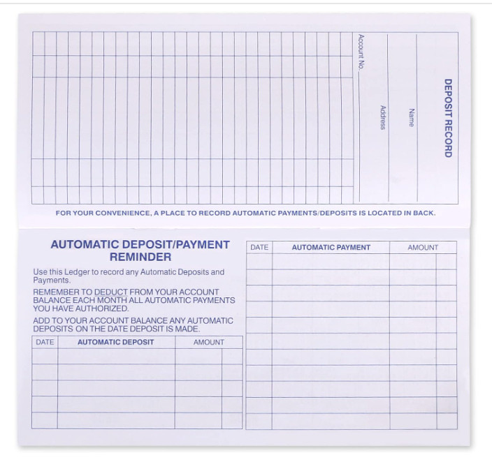 24 PCS Check Registers for Personal Checkbook Easy to Read Transaction Ledgers