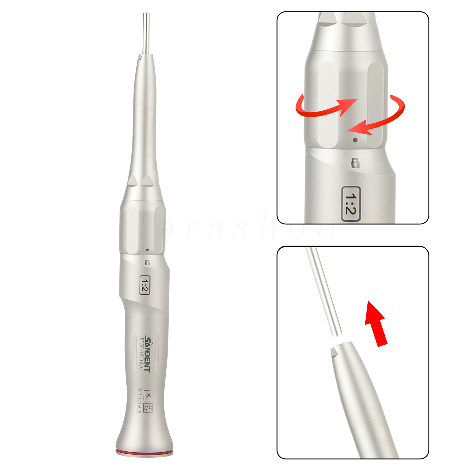 Dental 1:2 Increasing Surgical Osteotomy Handpiece Straight E-type HP Φ2.35mm