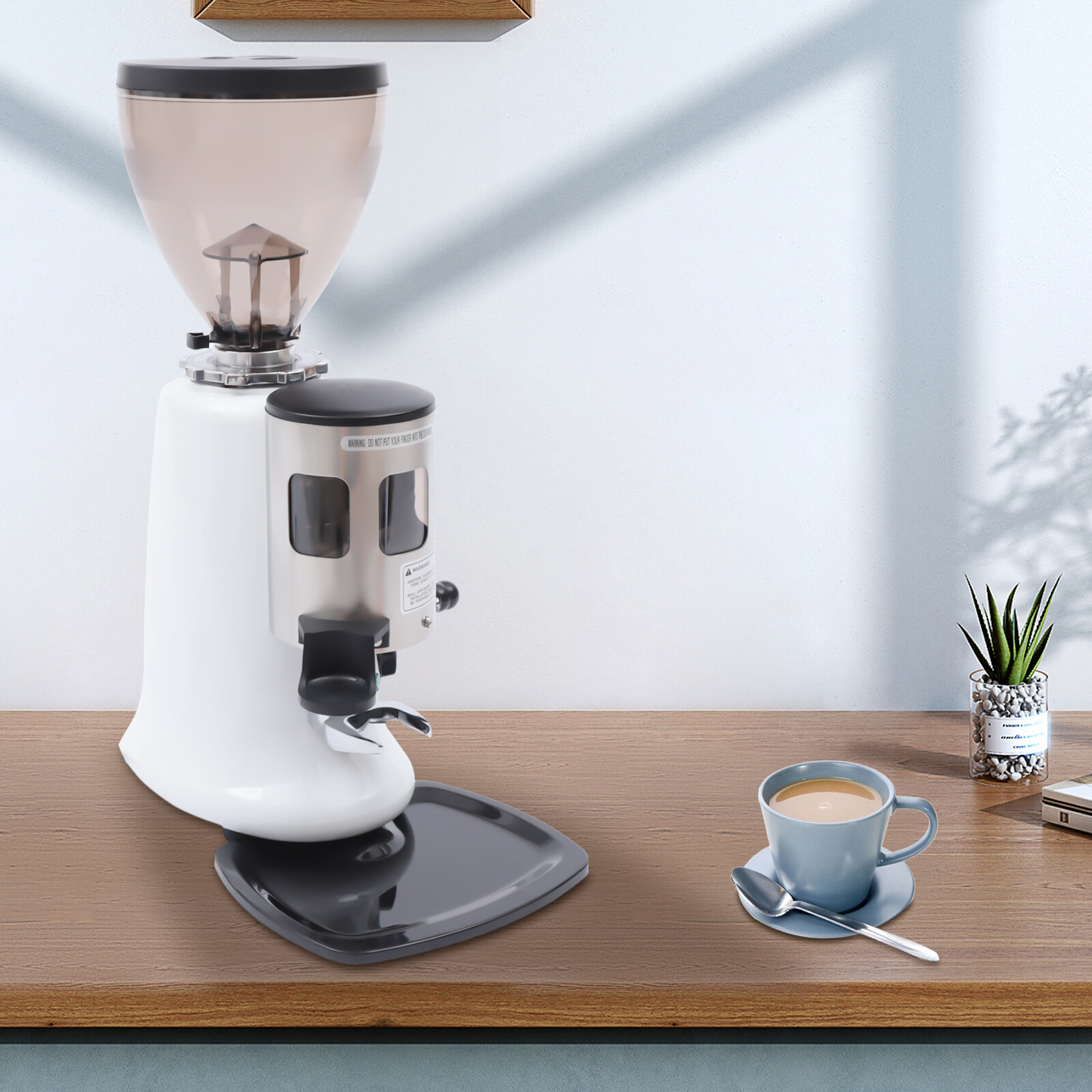 Commercial Coffee Grinder 1.2kg Hopper Capacity Espresso Bean Milling Machine US