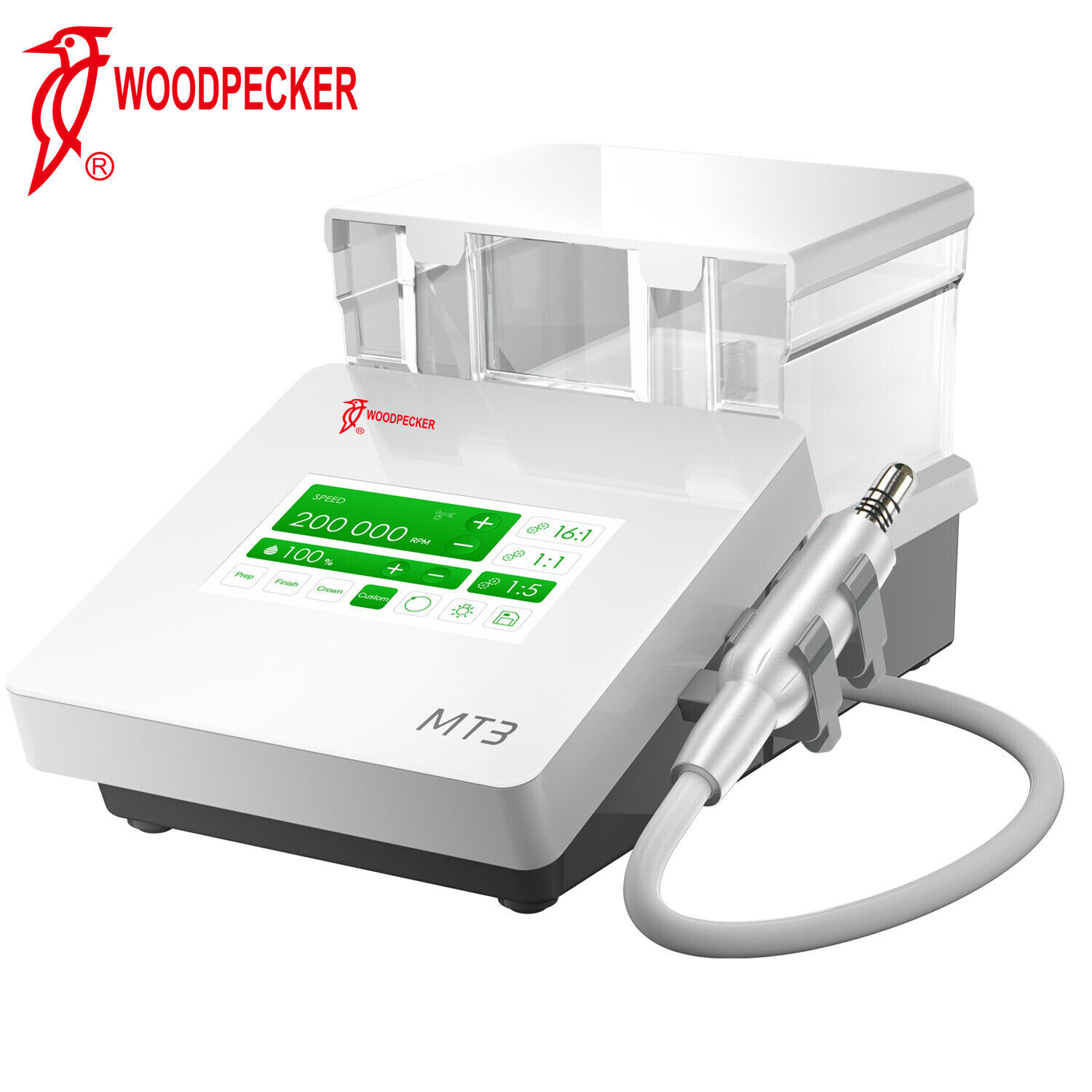 Woodpecker DTE MT2 & MT3 Dental Electric Motor + 1:5 LED Contra Angle Handpiece