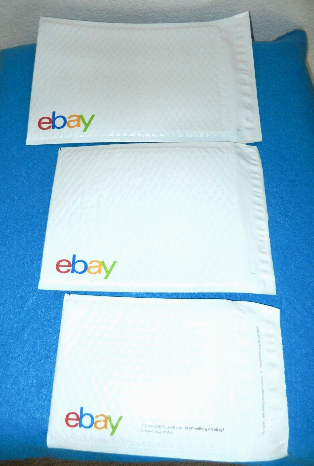 SHIP with STYLE! Ebay Shipping Supplies Padded Bubble Mailers-3 sizes/12 pak