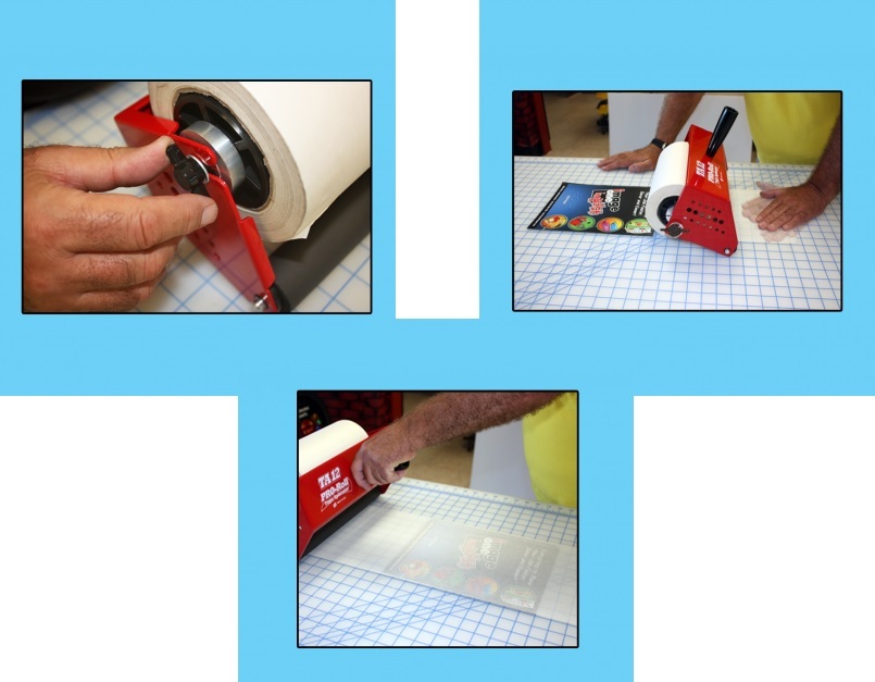 3″ TO 24″ PRO-ROLL TAPE APPLICATOR / HAND HELD PREMASK TRANSFER PAPER ROLLER
