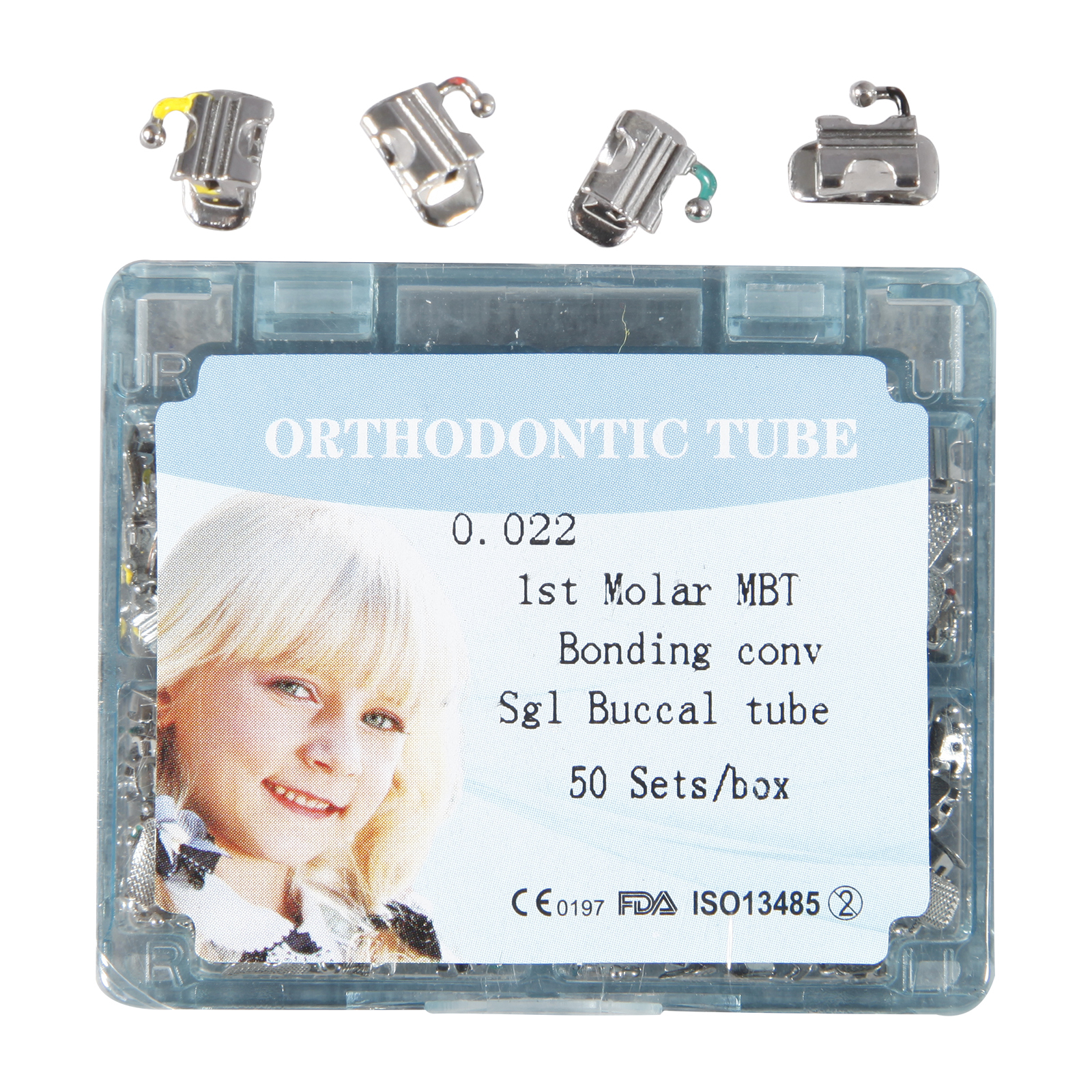 50 set/Box Sale Buccal Tube 1st Molar Bonding Convertible MBT 022 Orthodontic