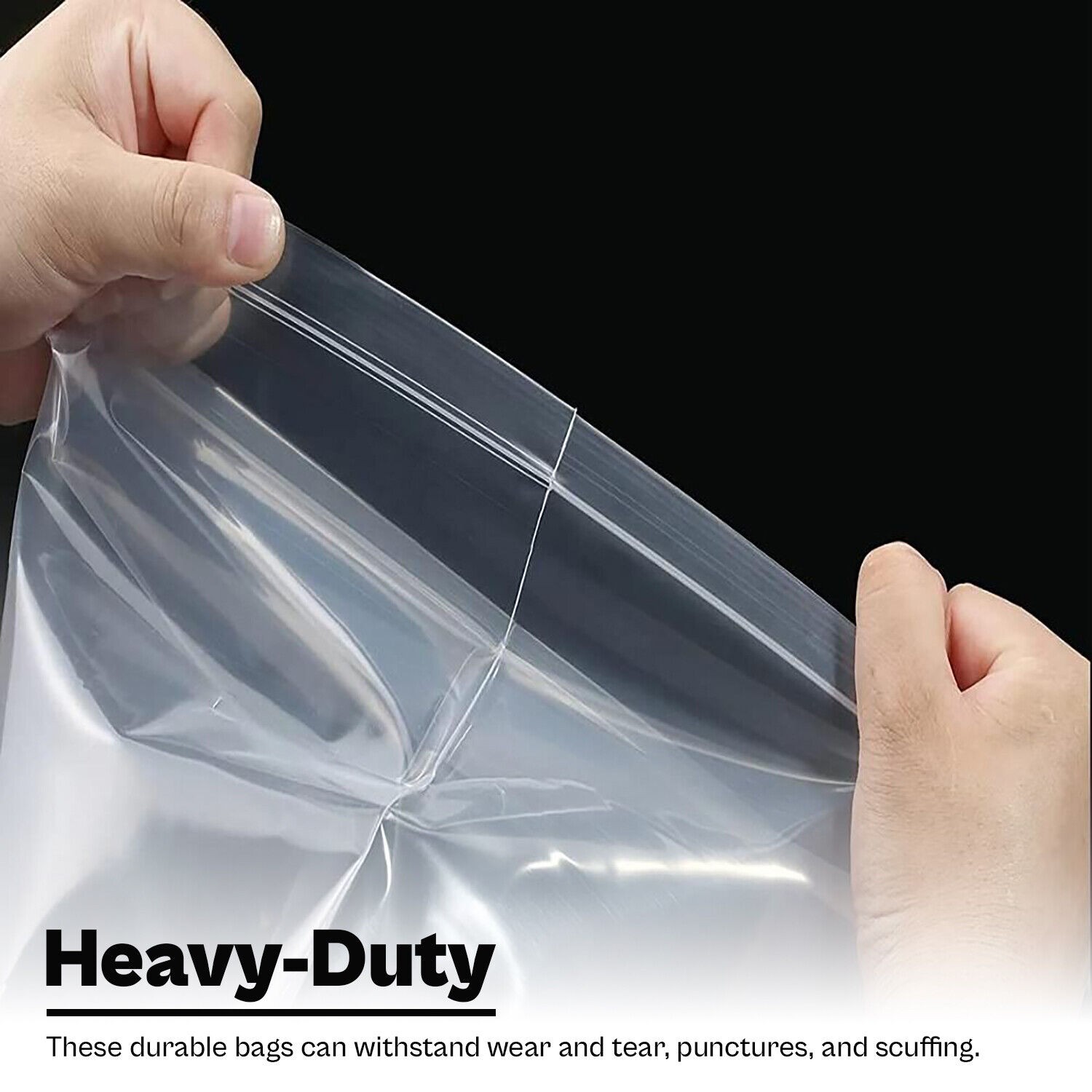 4 Mil White Block Clear Zipper Lock Bags Plastic Reclosable Bags 1000-10000