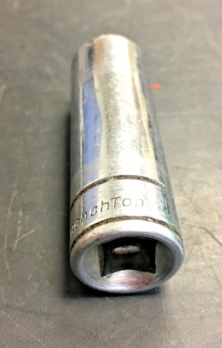 BENCHTOP, CR-V 14mm Metric Deep Socket, 6 Point, 3/8” Drive, 2133140, TAIWAN