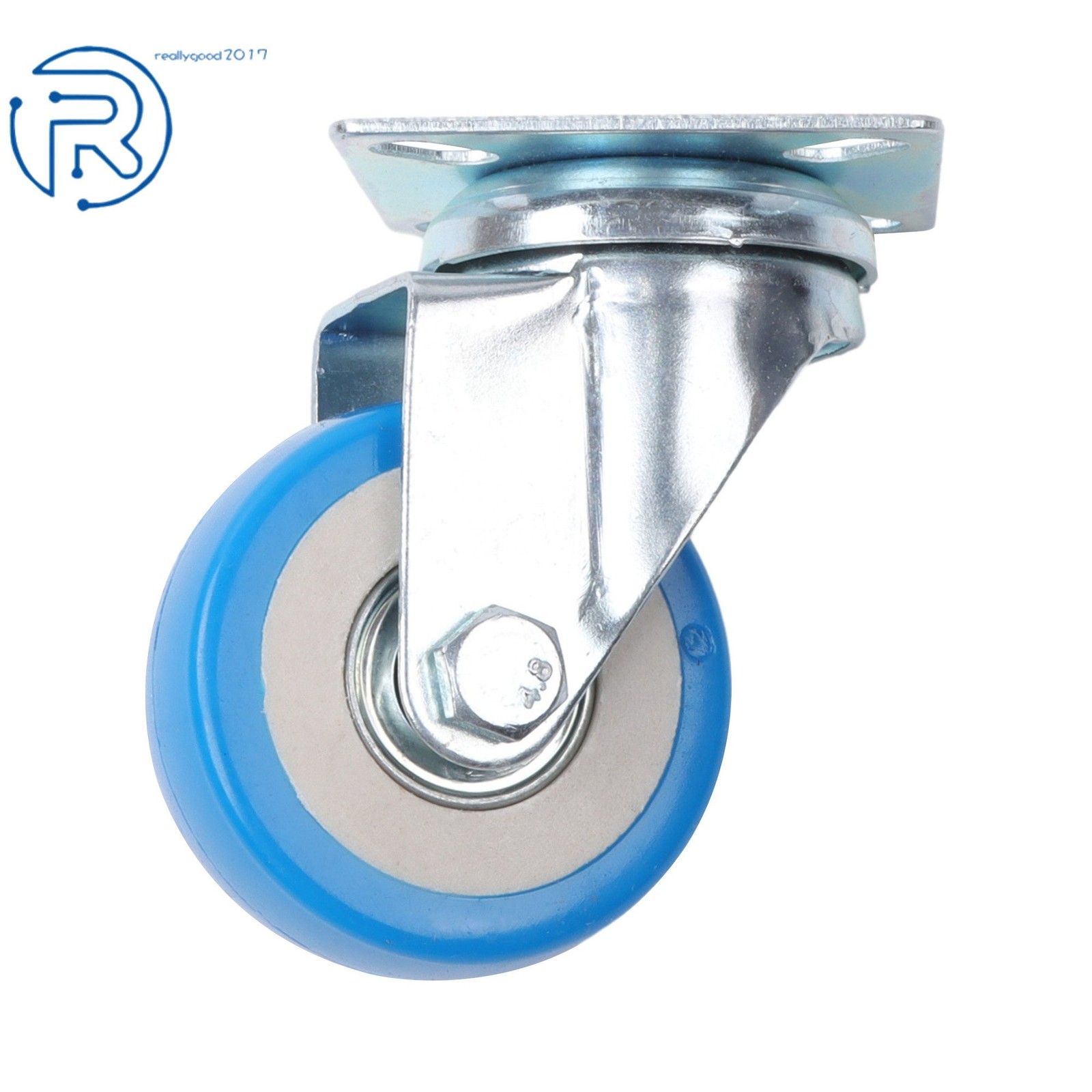 24 × 2Inch Blue 360° Casters Wheel No Brake Capacity To 65lb Each For Tool Chest