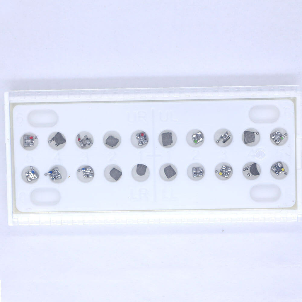 10 kits dental orthodontic bracket standard roth 0.022″ 345 hooks sandblasted
