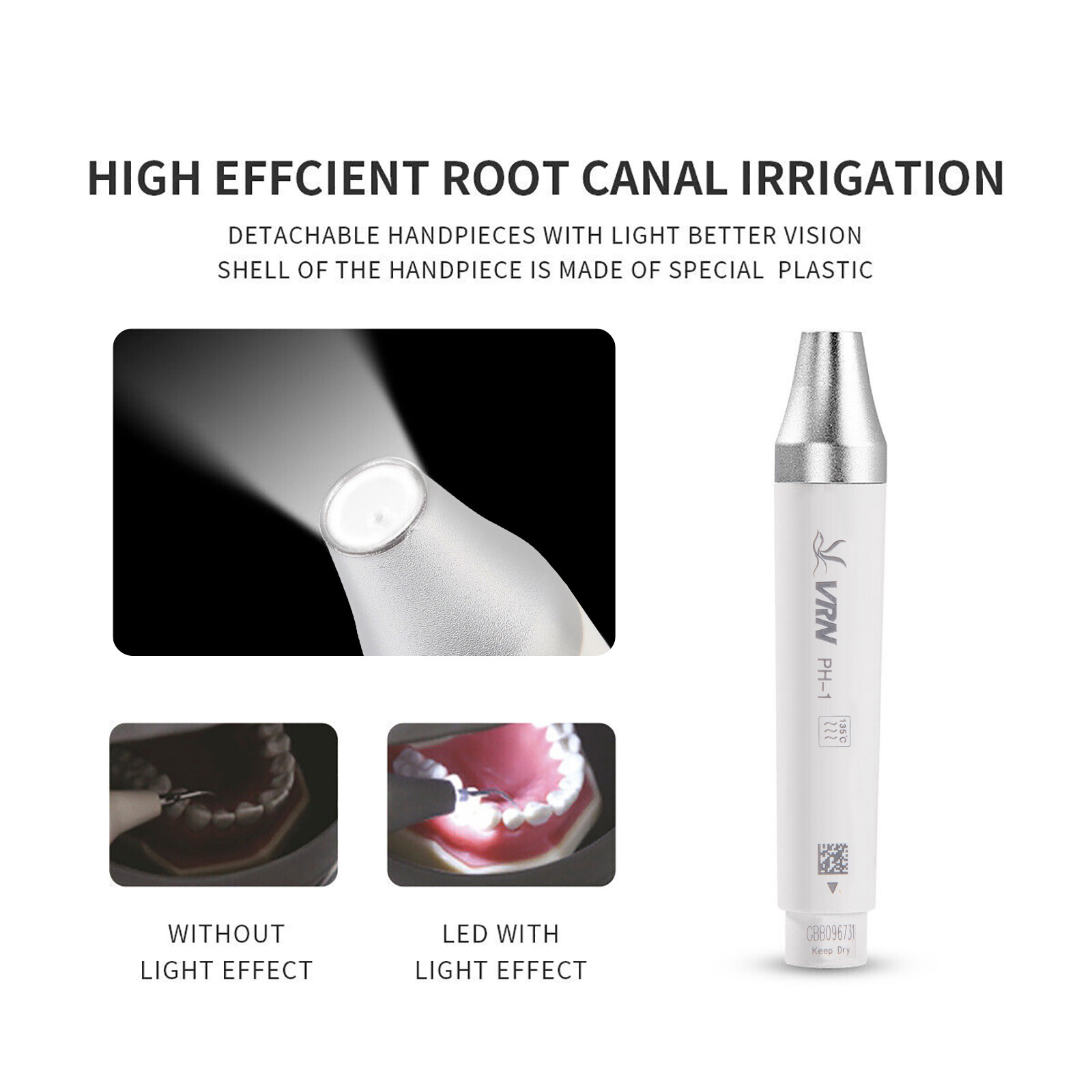 Veterinary Dental Scaler Machine With LED Handpiece Ultrasound Scaler. 5 Tips