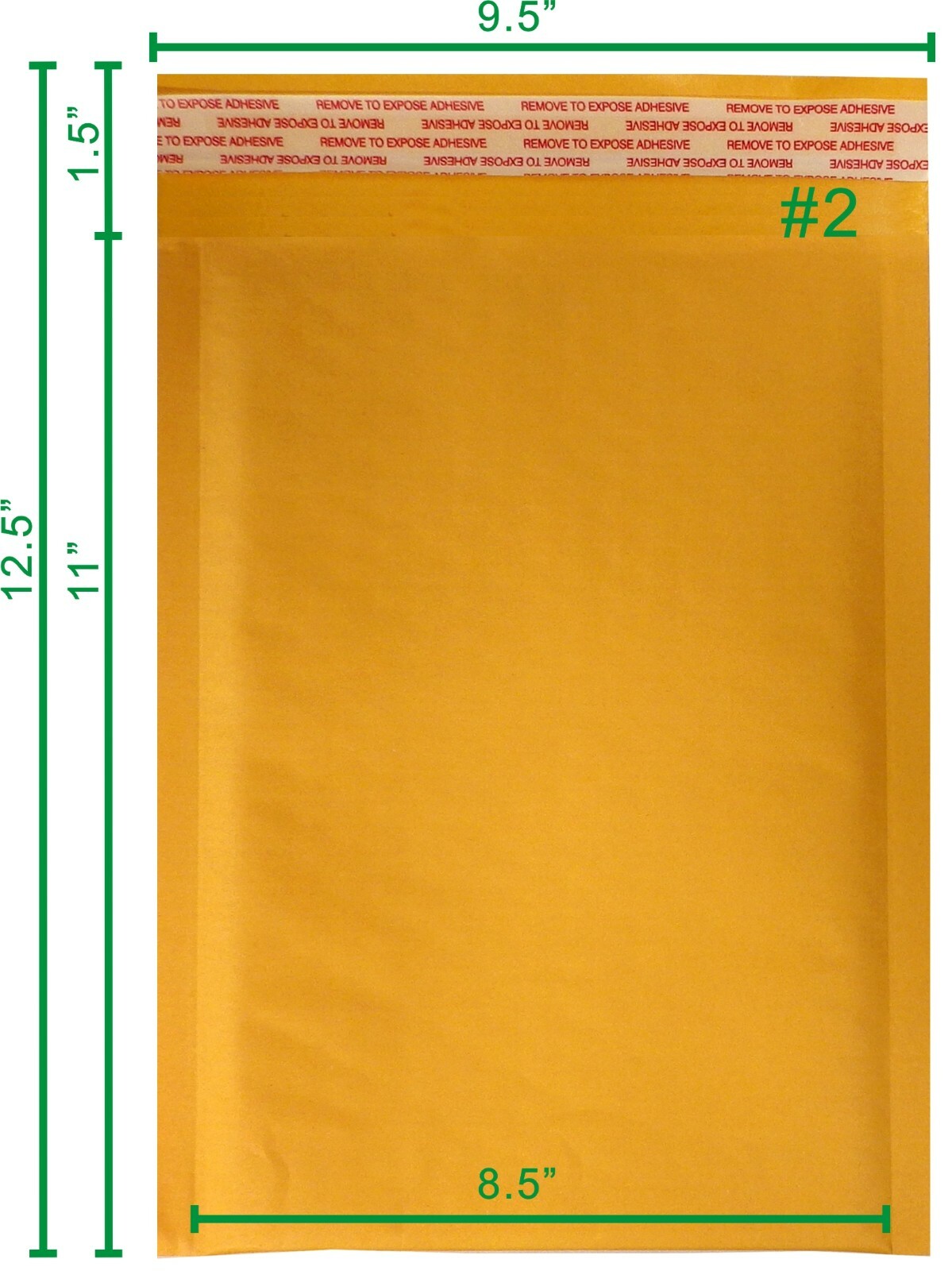 Fantasybuy® 100 #2 Kraft Bubble Padded Envelopes Mailers 8.5 X 11