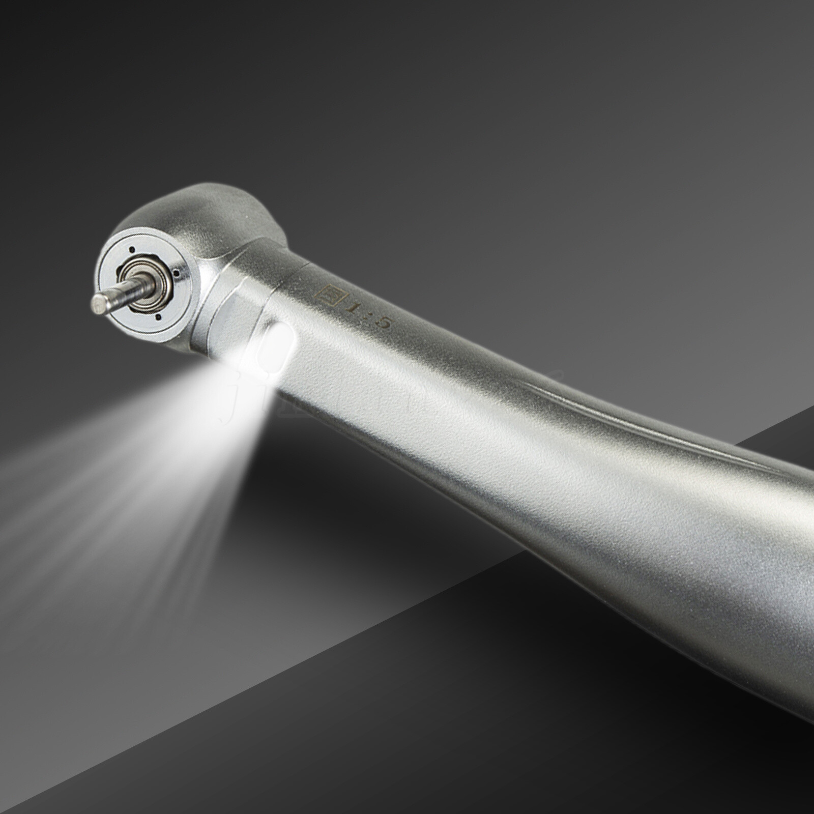NSK Ti-MAX X95L Style Dental 1:5 LED Fiber Optic Contra Angle Handpiece Red Ring