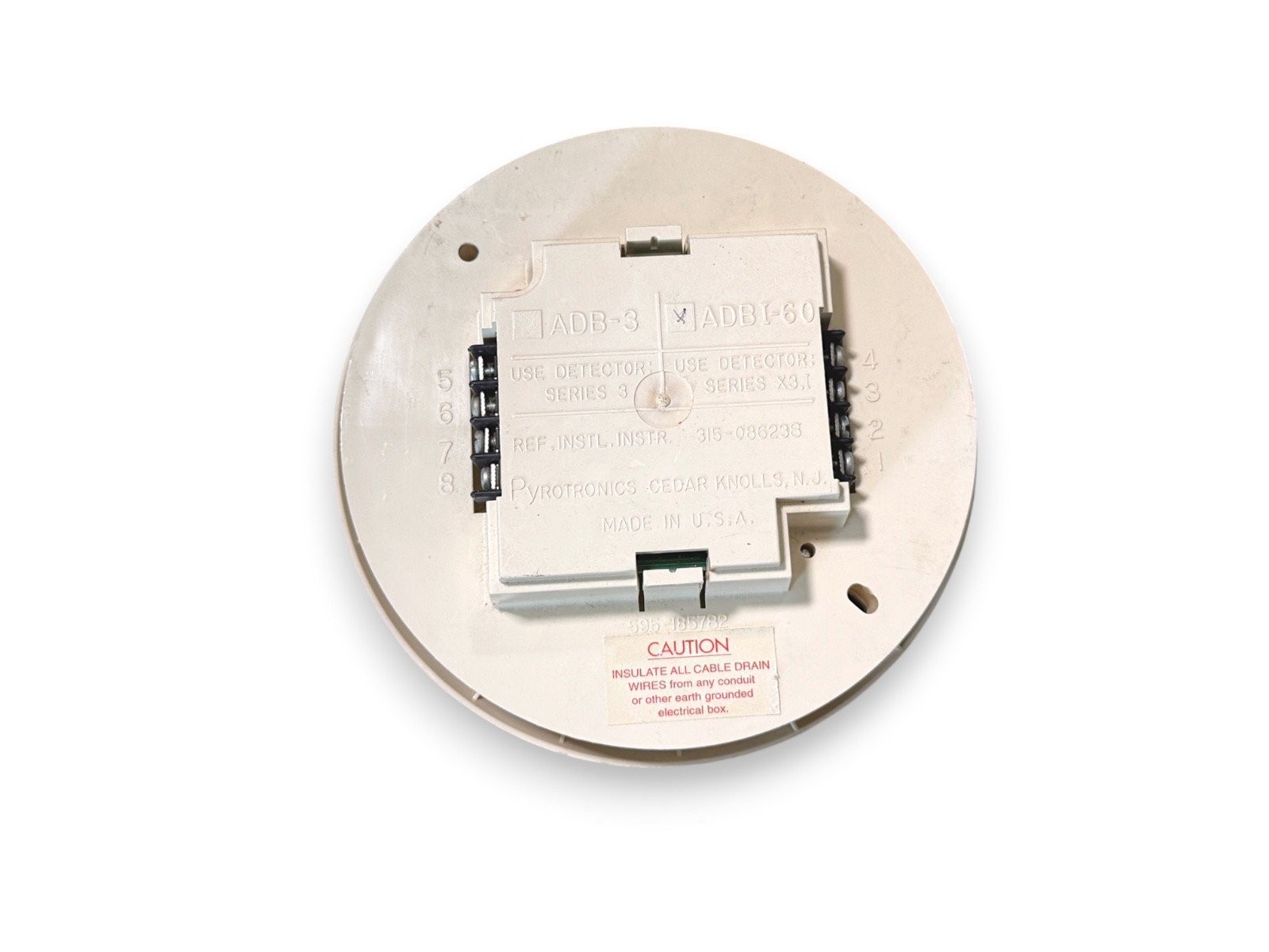 Siemens ADBI-60 DB-11 Fire Alarm Audible Detector Base