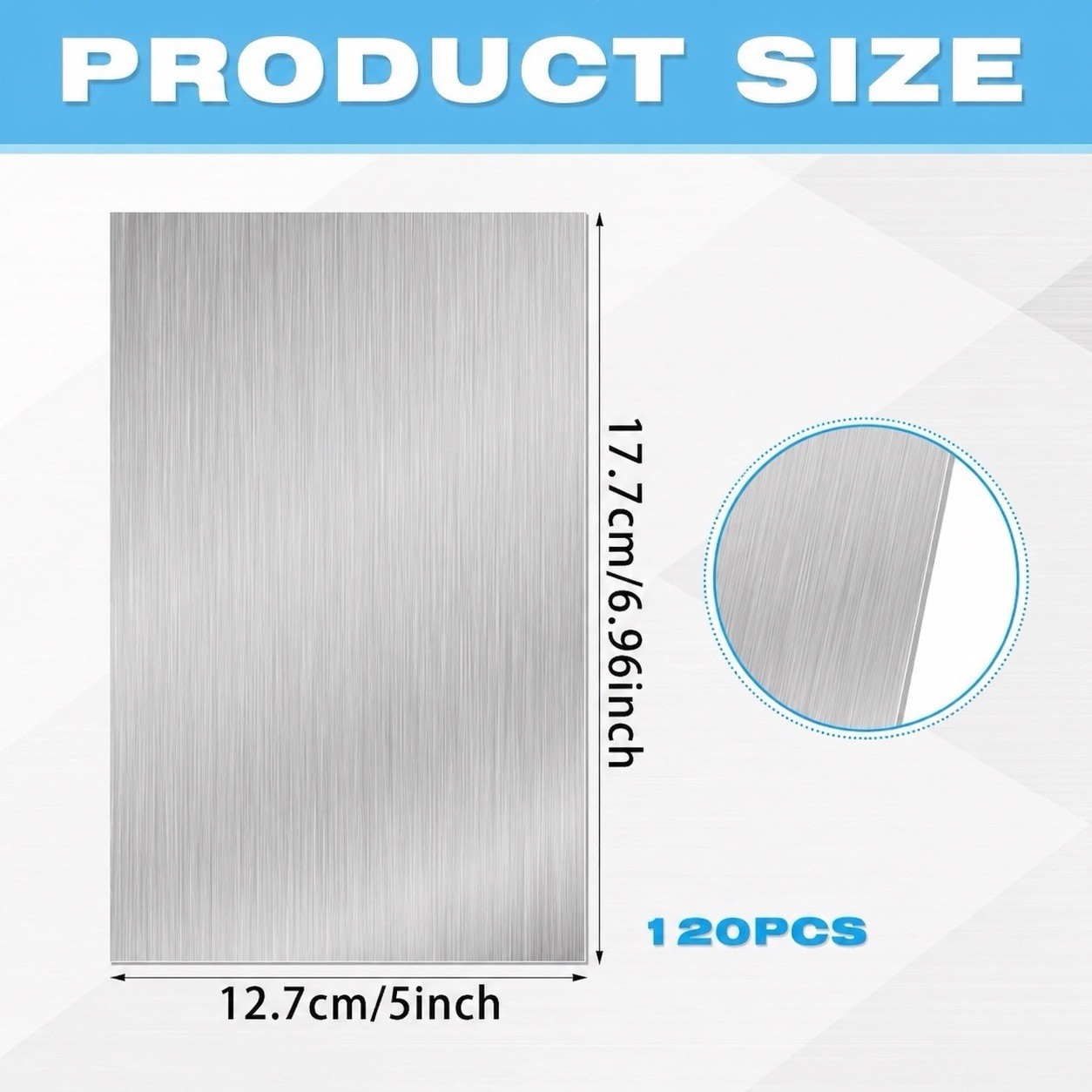 500 Pcs 68800 Mill Finish Aluminum Roof Flashing Shingles 0.011” x 5″ x 7″