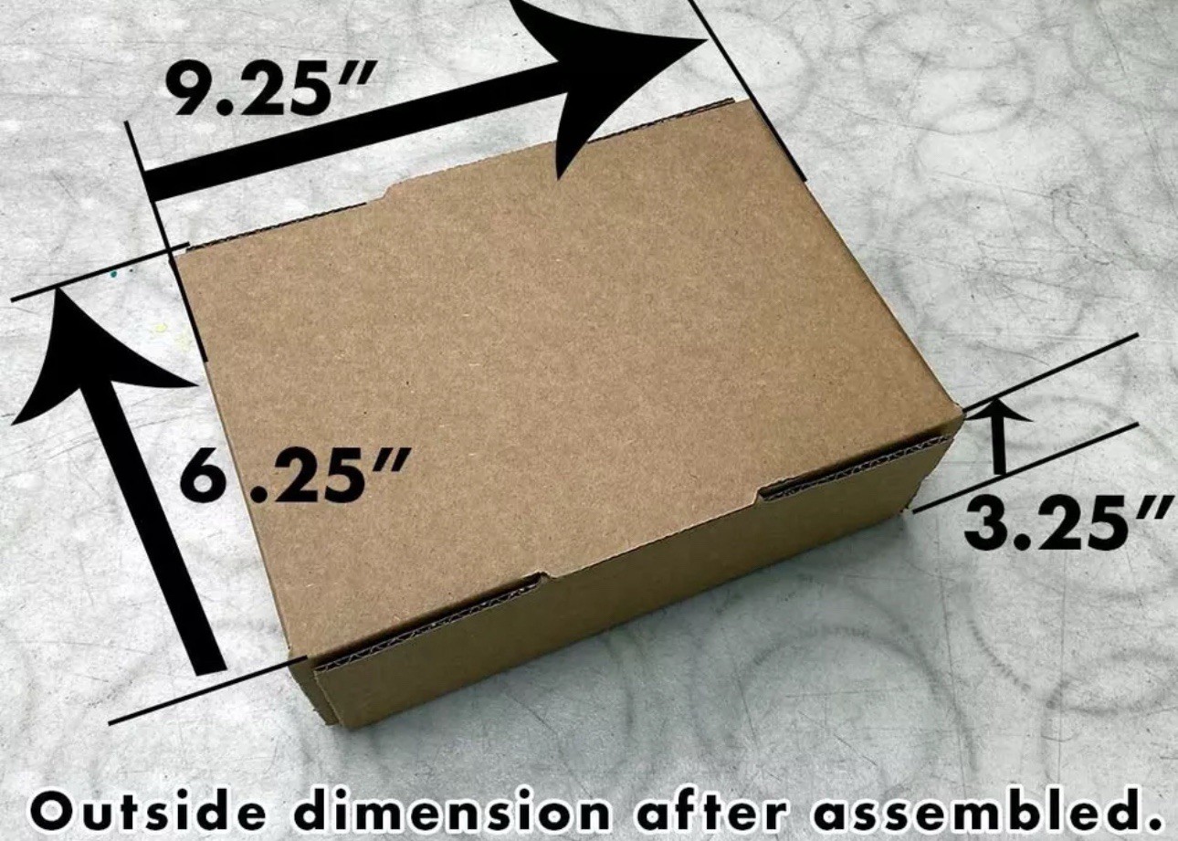 50 Pieces 9″ x 6″ x 3″ Corrugated Security Mailer Shipping Box Boxes