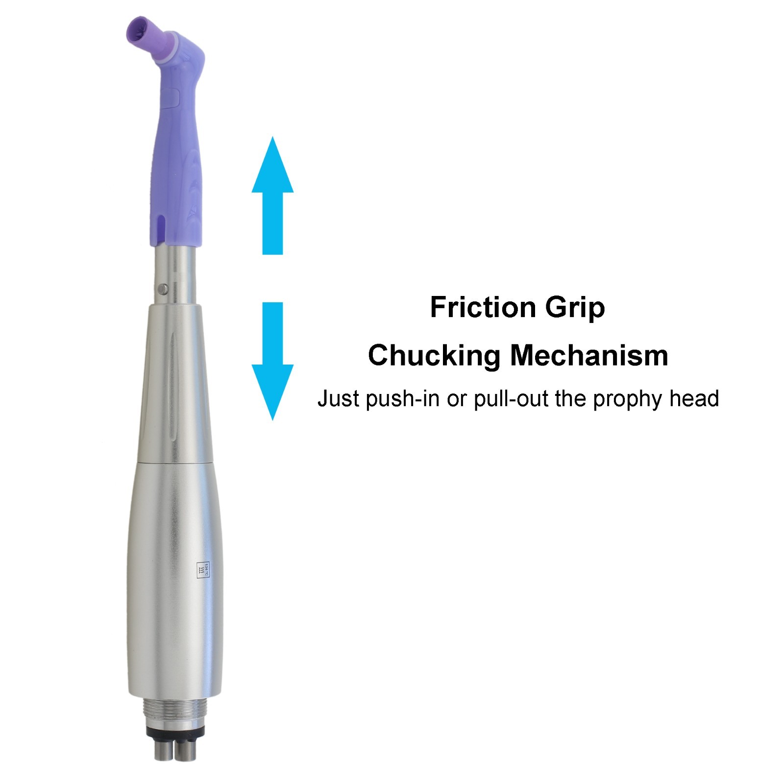 Dental Hygiene Prophy Air Motor Handpiece 3 Nose Cones 4 Holes 360 Degree Swivel