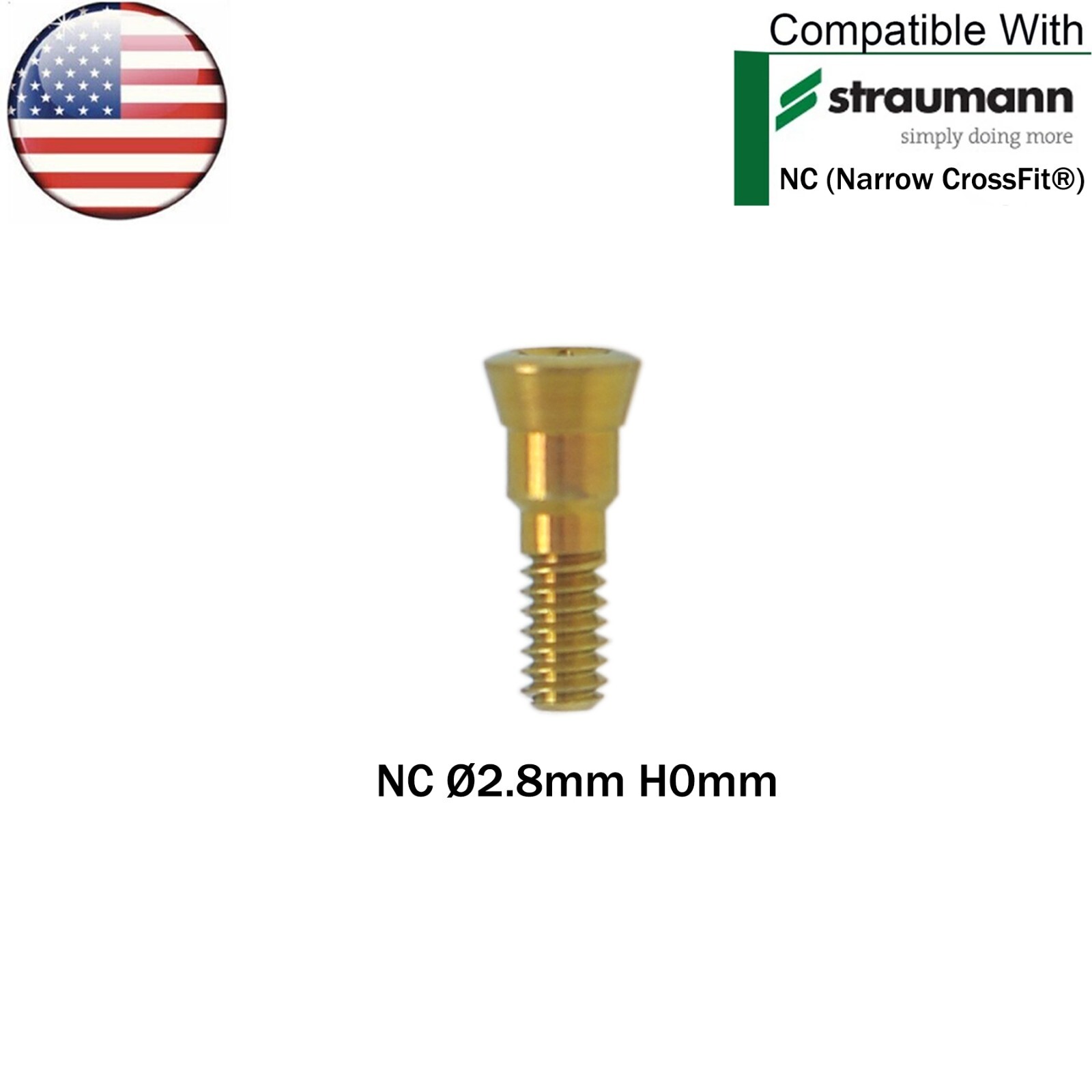 US Dental Mini Healing Abutment NC Ø3.6/4.8mm Closure Caps fit Straumann ITI BLT