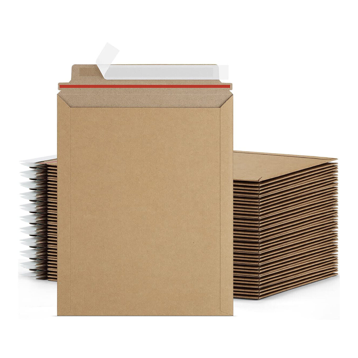 11″ x 13.5″ Rigid Photo Document Mailers Shipping Envelopes Kraft 100 Pieces