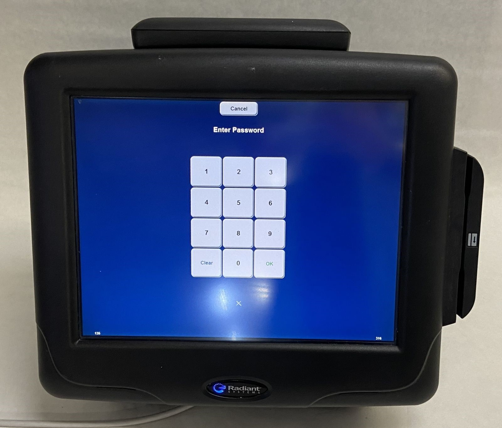 Radiant Aloha NCR P1560-0057 15” POS Touchscreen Terminal T7500 2.2GHz Win 7 2