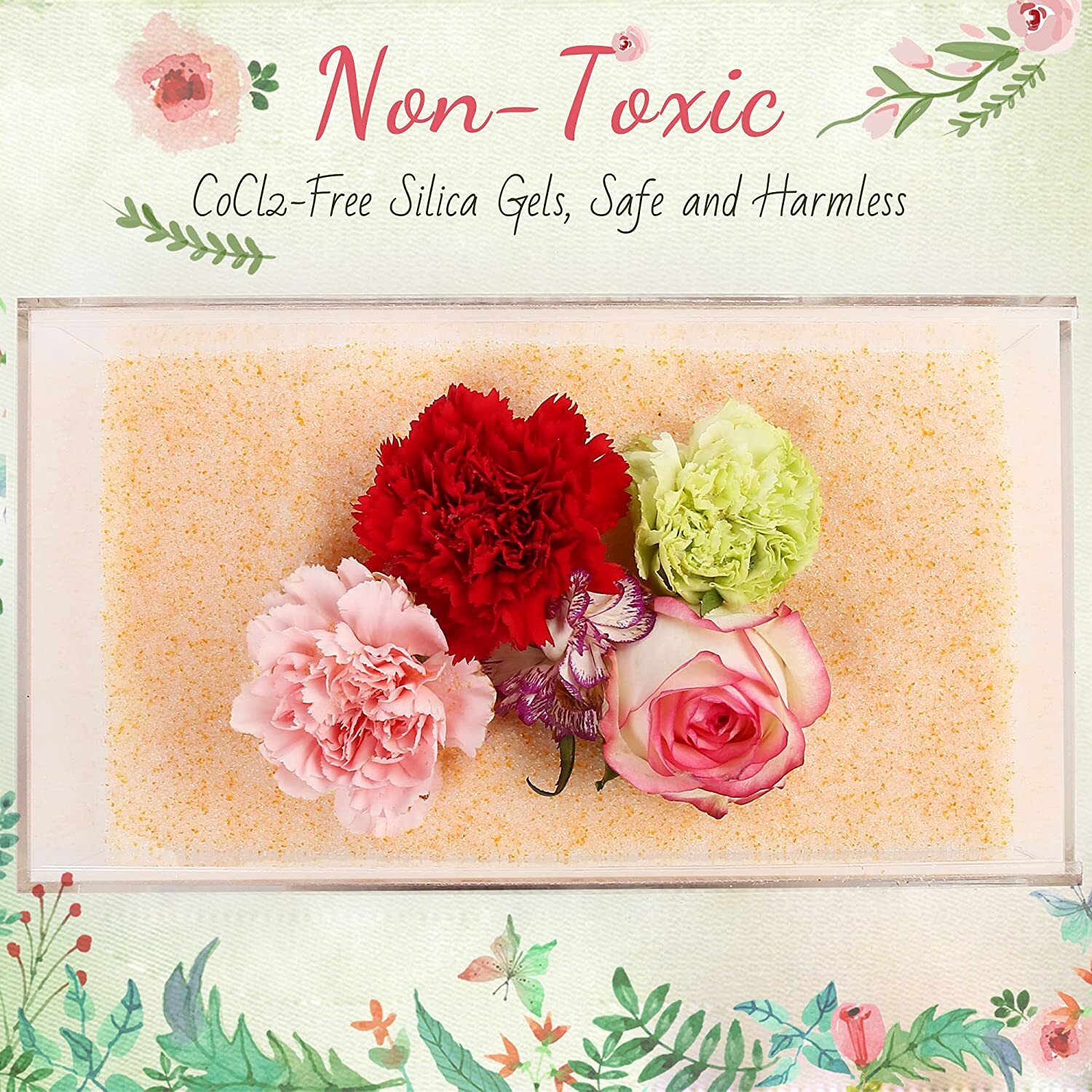 Silica Gel Flower Drying Color Indicating Crystals Wedding Bouquet Preservation