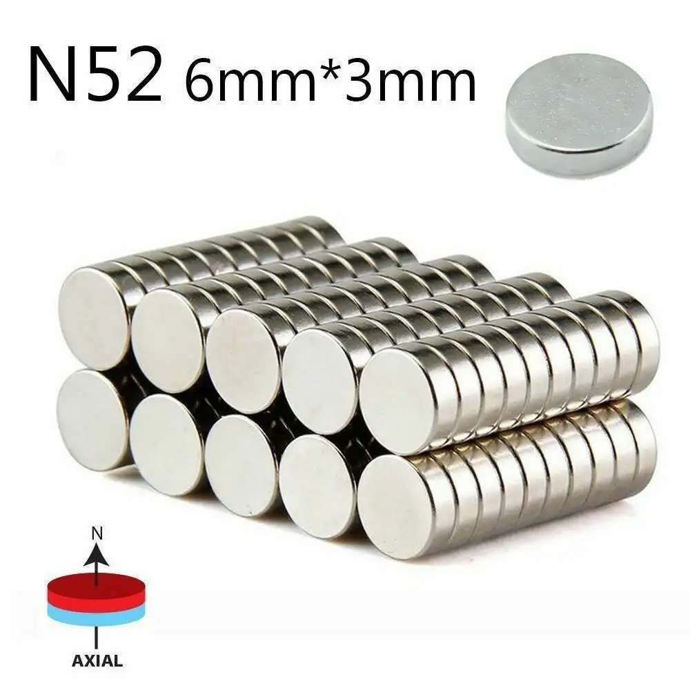 N52 Small Large Neodymium Magnets Disc Round Super Strong Rare Earth Magnet Lot
