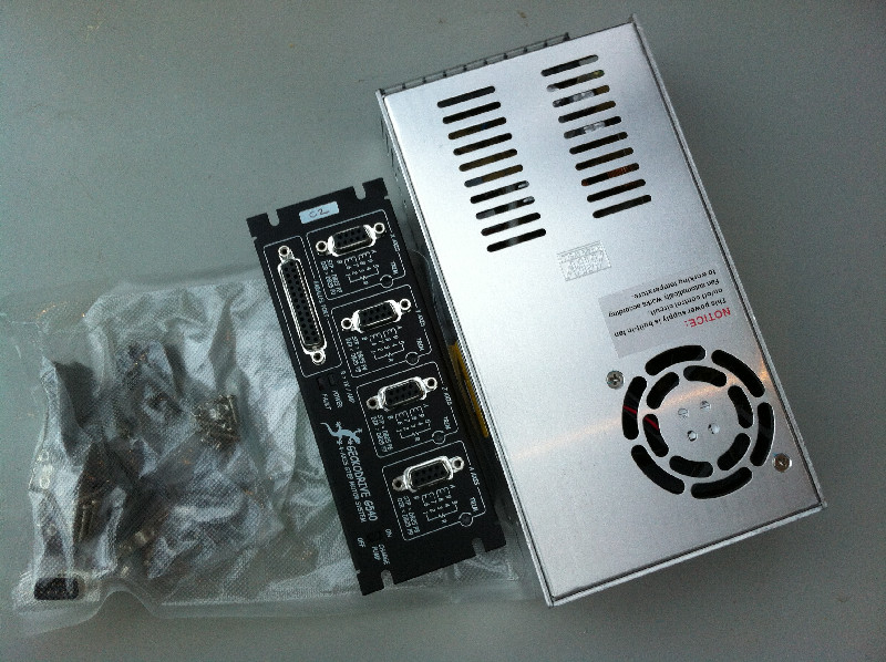 Gecko 540 drive CNC Stepper Driver And 48v 8.3a Power Supply 110v or 220v