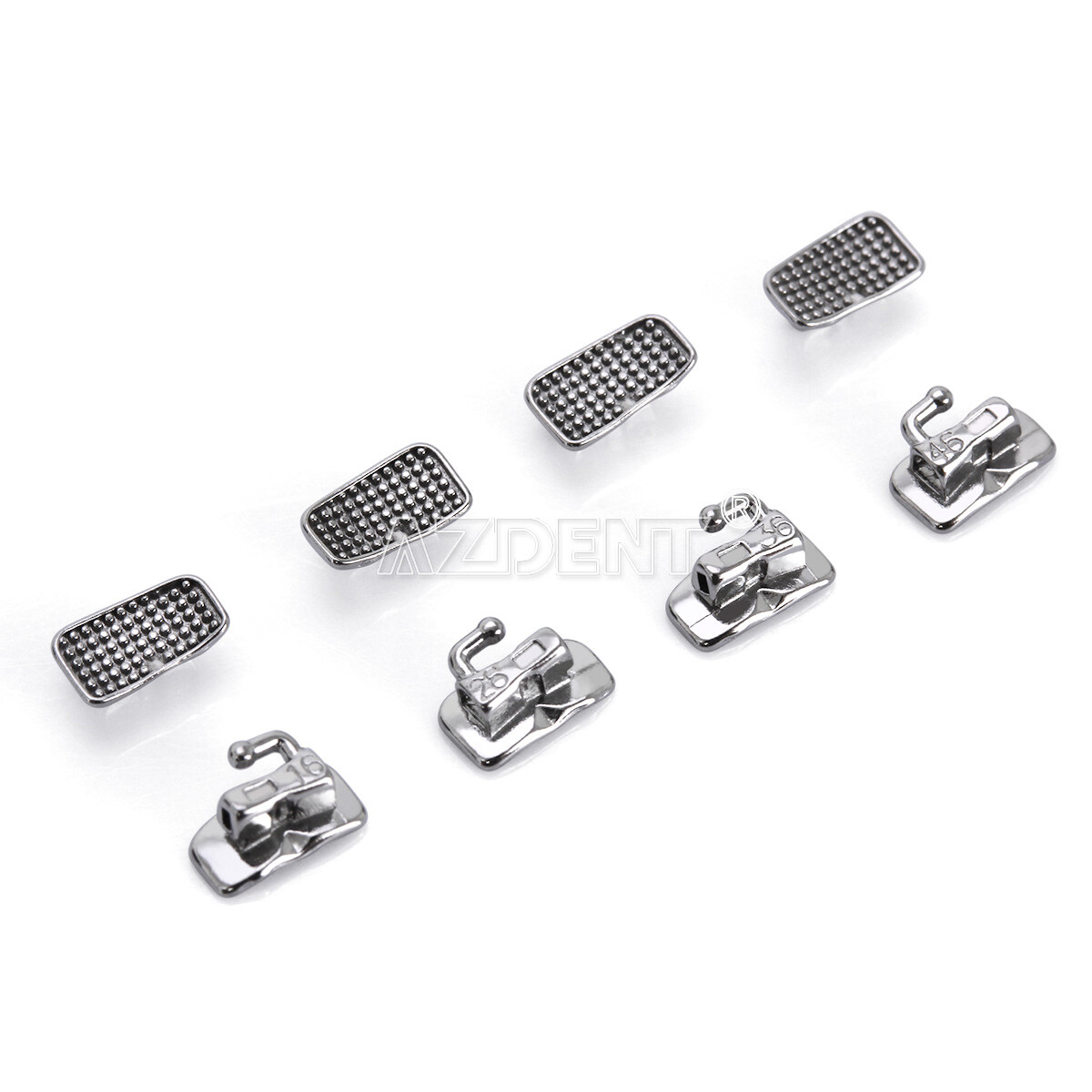 50Sets Dental Orthodontic Buccal Tube 1st 2nd Molar Tube Roth MBT 022/018 AZDENT