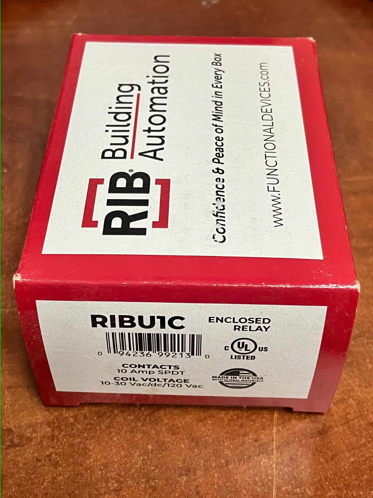 RIB RIBU1C Enclosed Relay 10 Amp 10-30VAC BRAND NEW