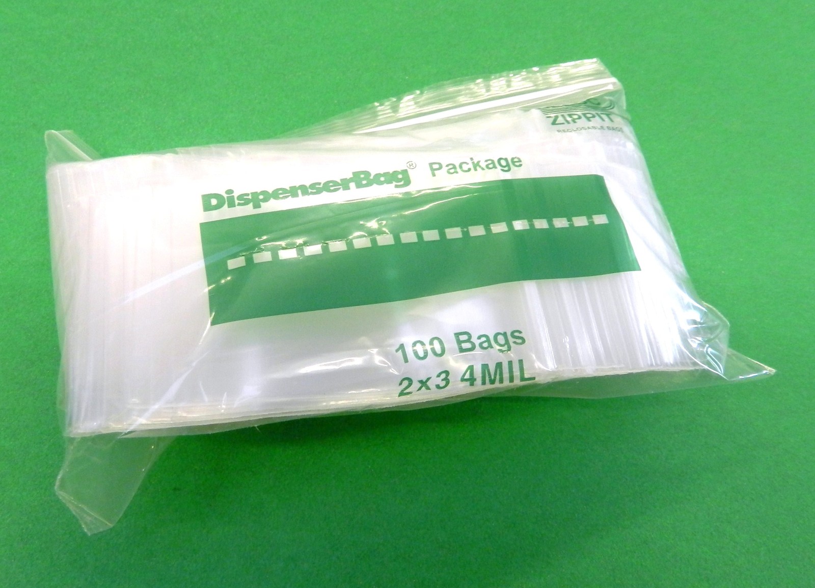 4mil Reloc Zippit Bags 2×3 Reclosable H.D.2″x3″ 100 Zip Seal Lock Thick Baggies