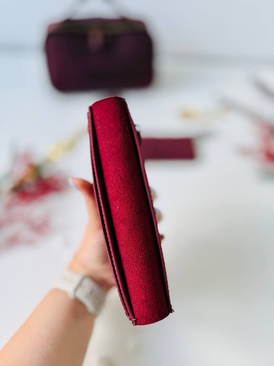 Luxury Leather Gift Set: Notebook, Wallet, Cosmetic Bag, Keychain – Personalized