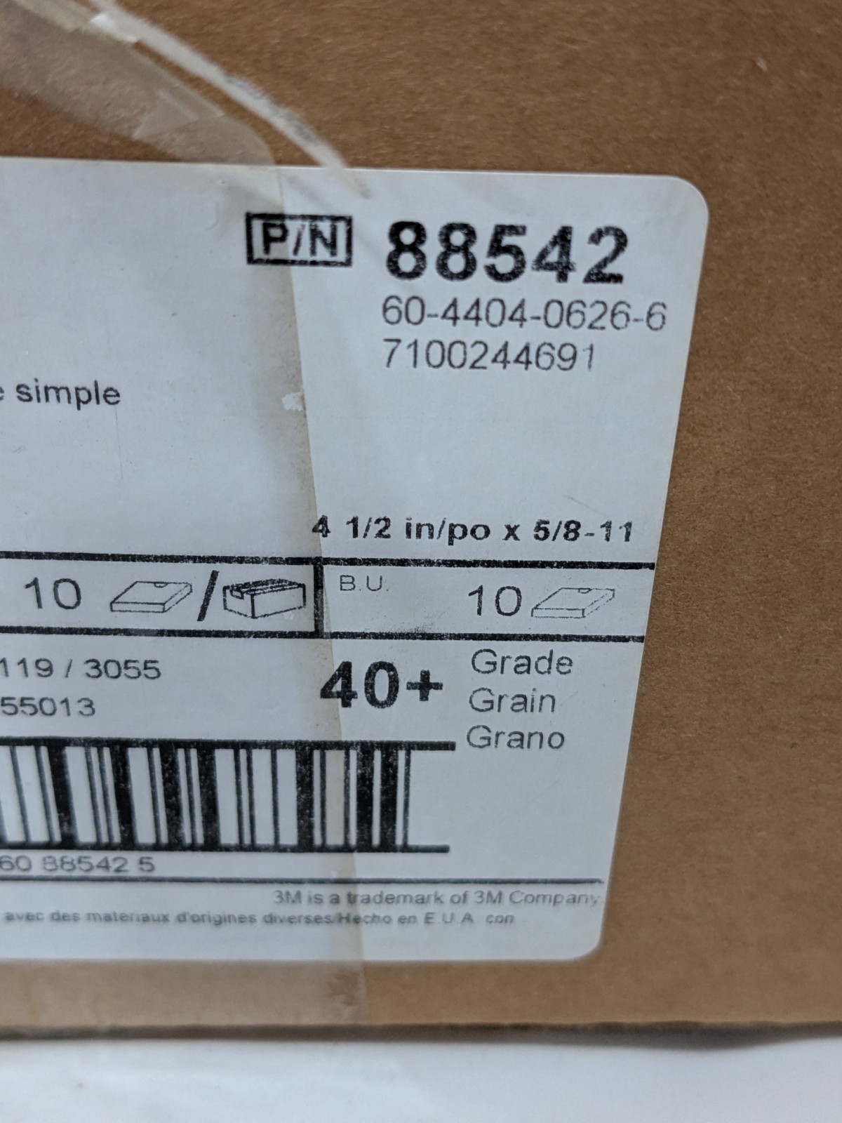 3M Flap Disc: 4-1/2″ Dia, Ceramic Alumina, Type 27 Qty 10 7100244691