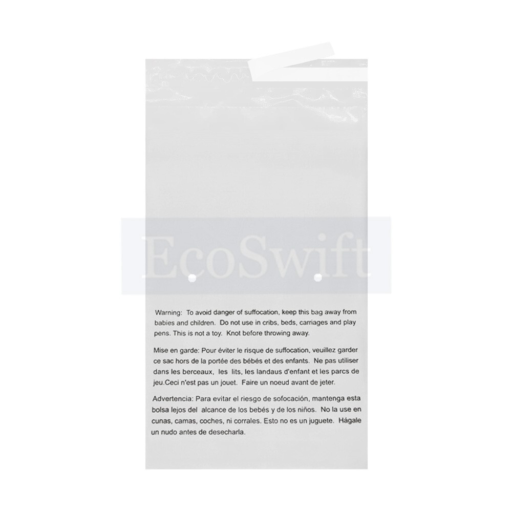 20 19×24 Self Seal Suffocation Warning Clear Poly Bags 1.5 mil Free Shipping
