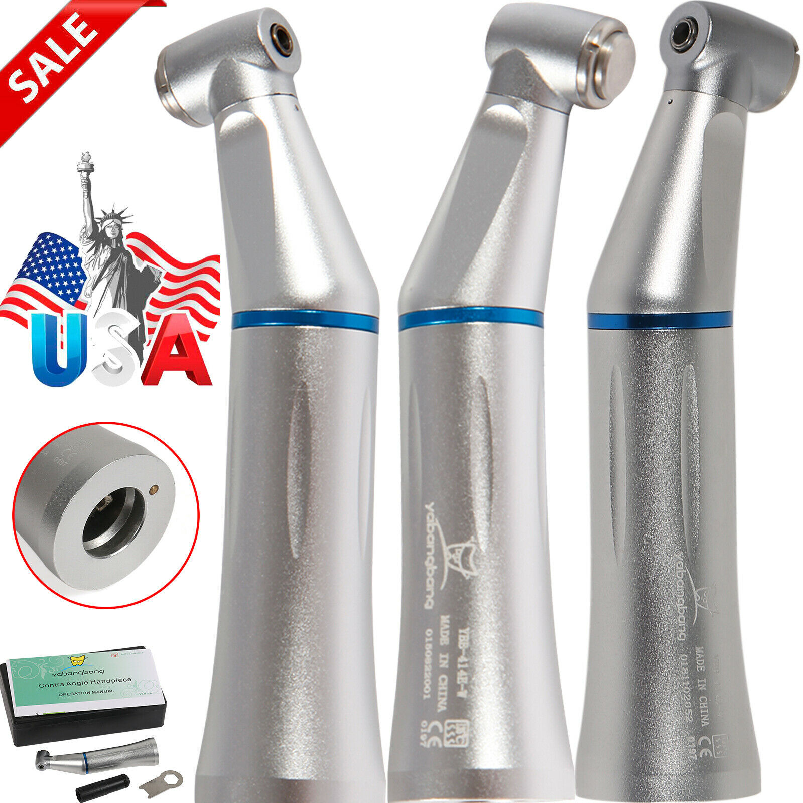 KAVO Style Dental Contra Angle Inner Water Spray Low Slow Speed Handpiece Push