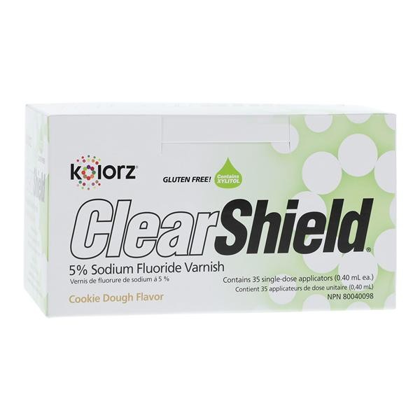 DMG 799512 Kolorz ClearShield Fluoride Varnish Cookie Dough 35/Pk