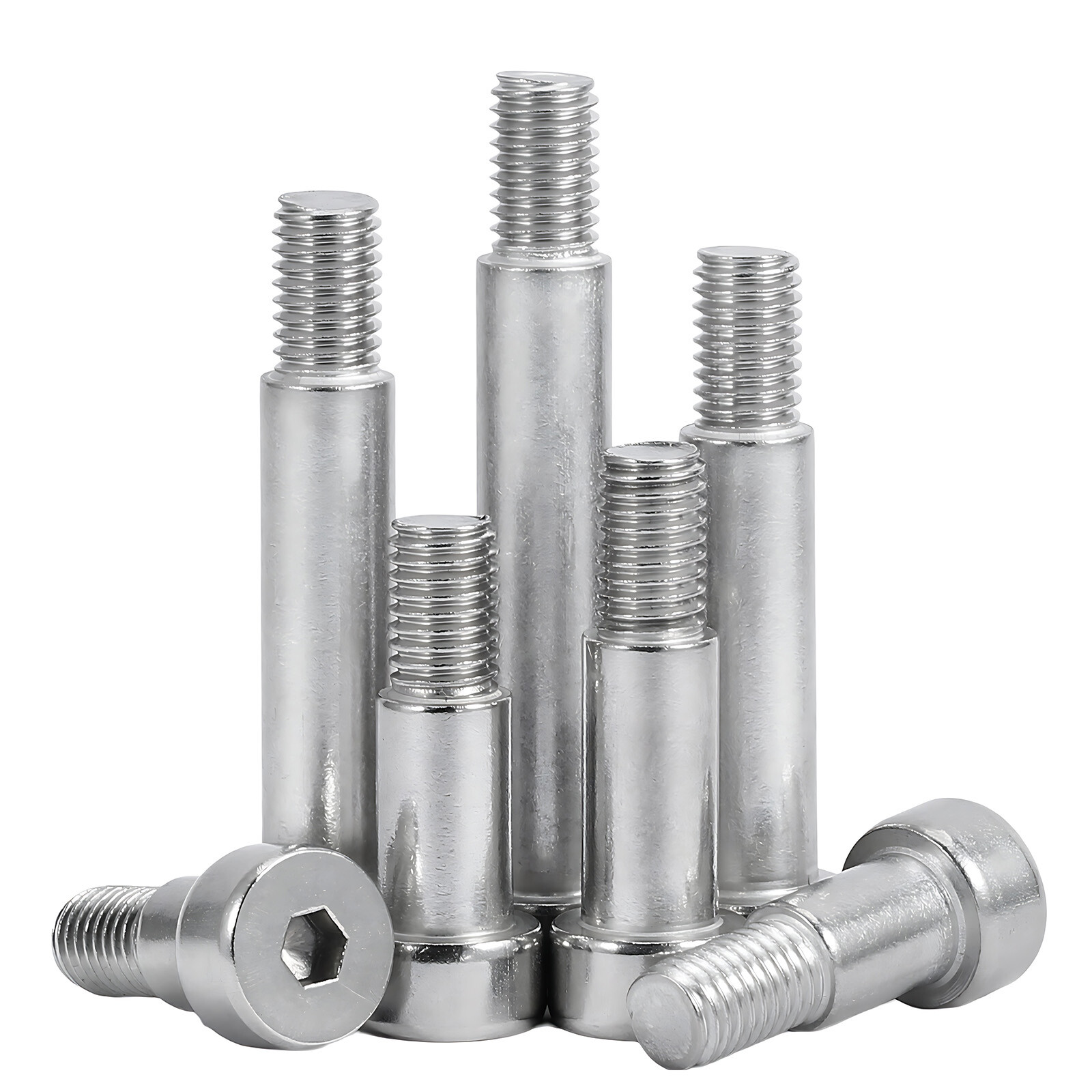 M2 M2.5 M3 M4 M5 M6 M8 Shoulder Bolt Screws A2 Stainless Steel Allen Socket Head
