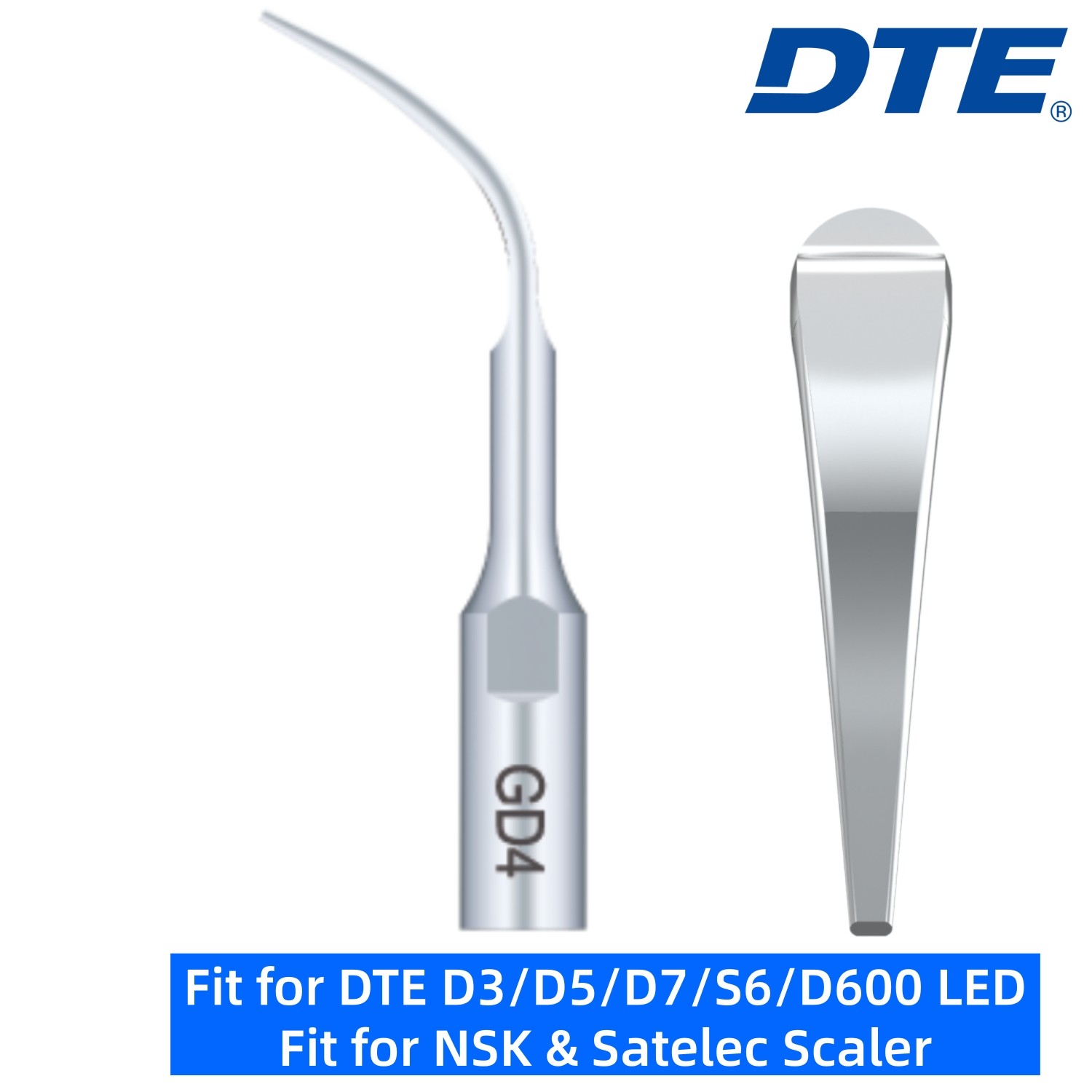 5/pk Dental Ultrasonic Scaler Tips G4 / GD4 Fit Woodpecker EMS / DTE NSK SATELEC
