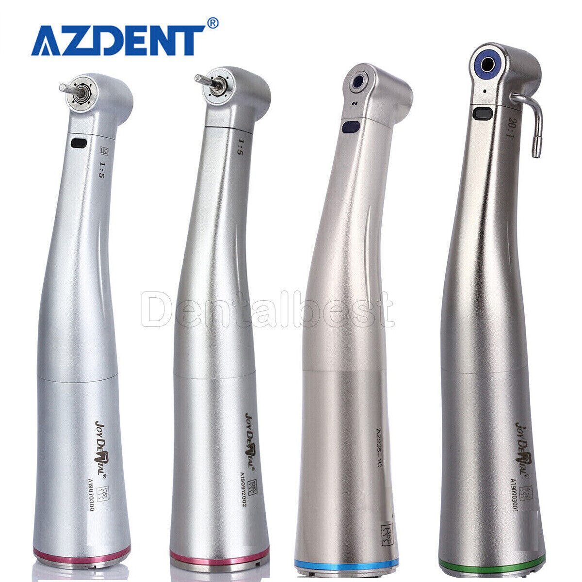 Dental Low Handpiece LED Fiber Optic 20:1 1:1 1:5 45° Implant Contra Angle