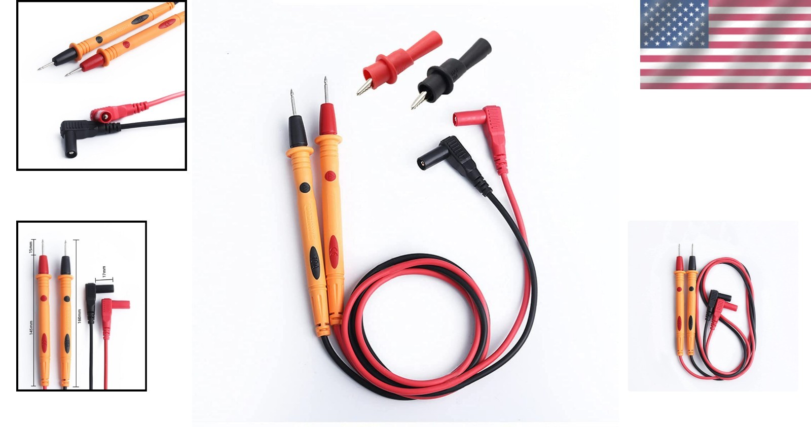High-Performance Multimeter Leads 1000V, Universal Compatibility & Safe Use
