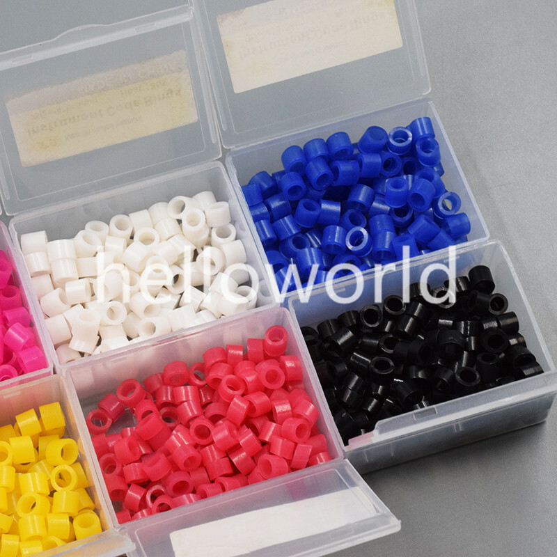 10 Colors Orthodontic Dental Silicone Color Code Ring 135ºC Autoclavable 100 Pcs