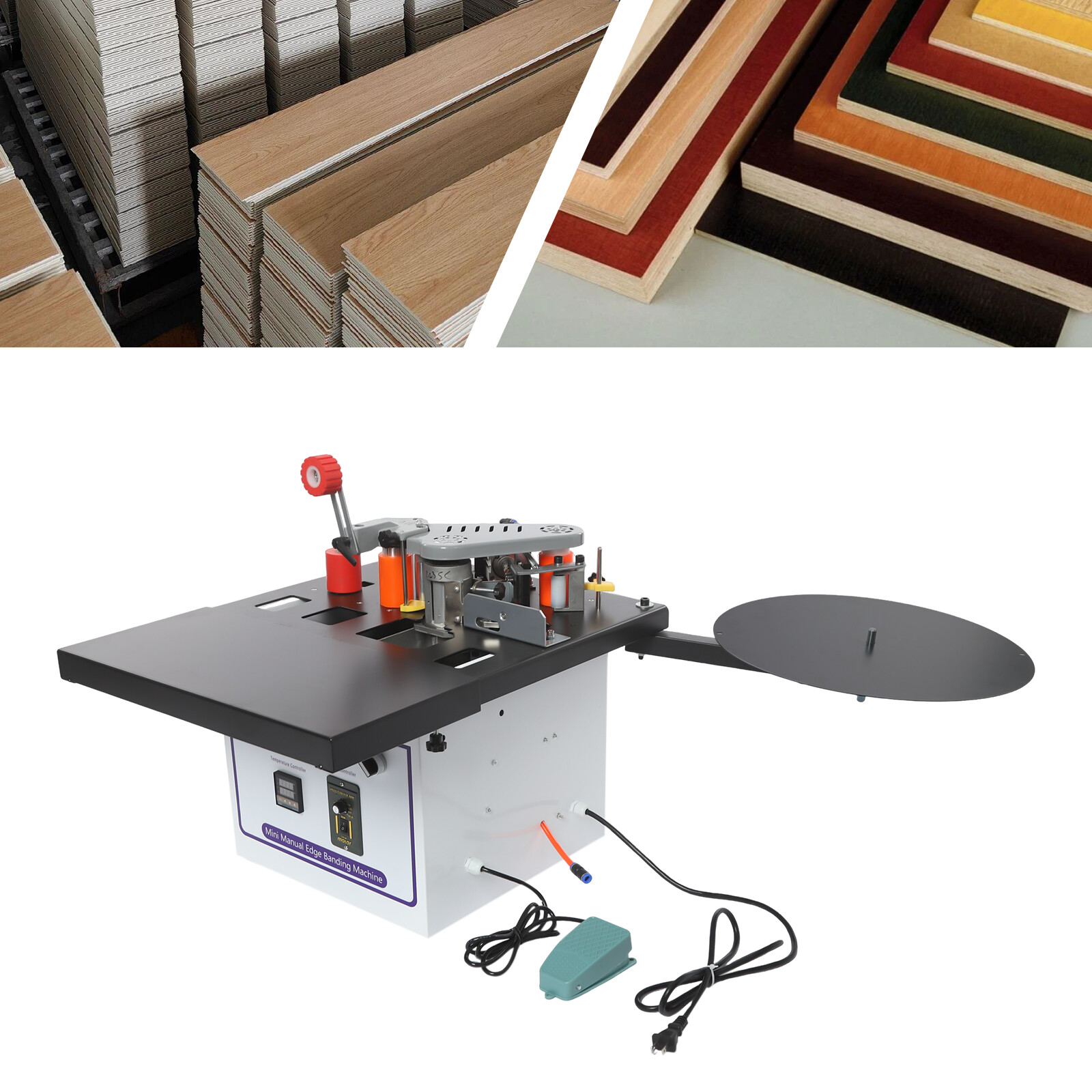 1200W Self Cutting Edge Banding Machine Double Gluing Edge Banding Machine SALE