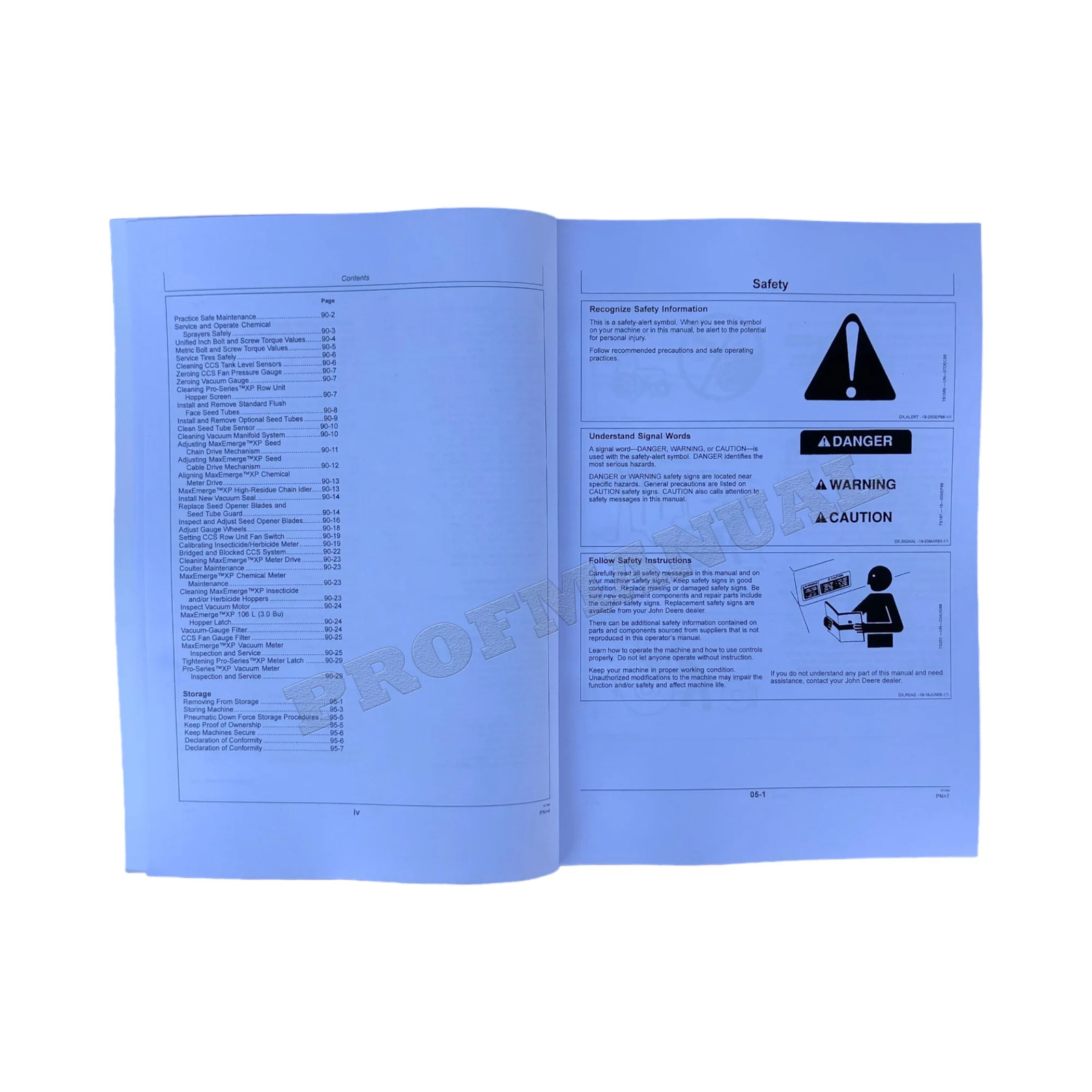 JOHN DEERE DB44 DB58 DB60 DB66 DB88 DB90 DB74 DB50 PLANTER OPERATORS MANUAL #4