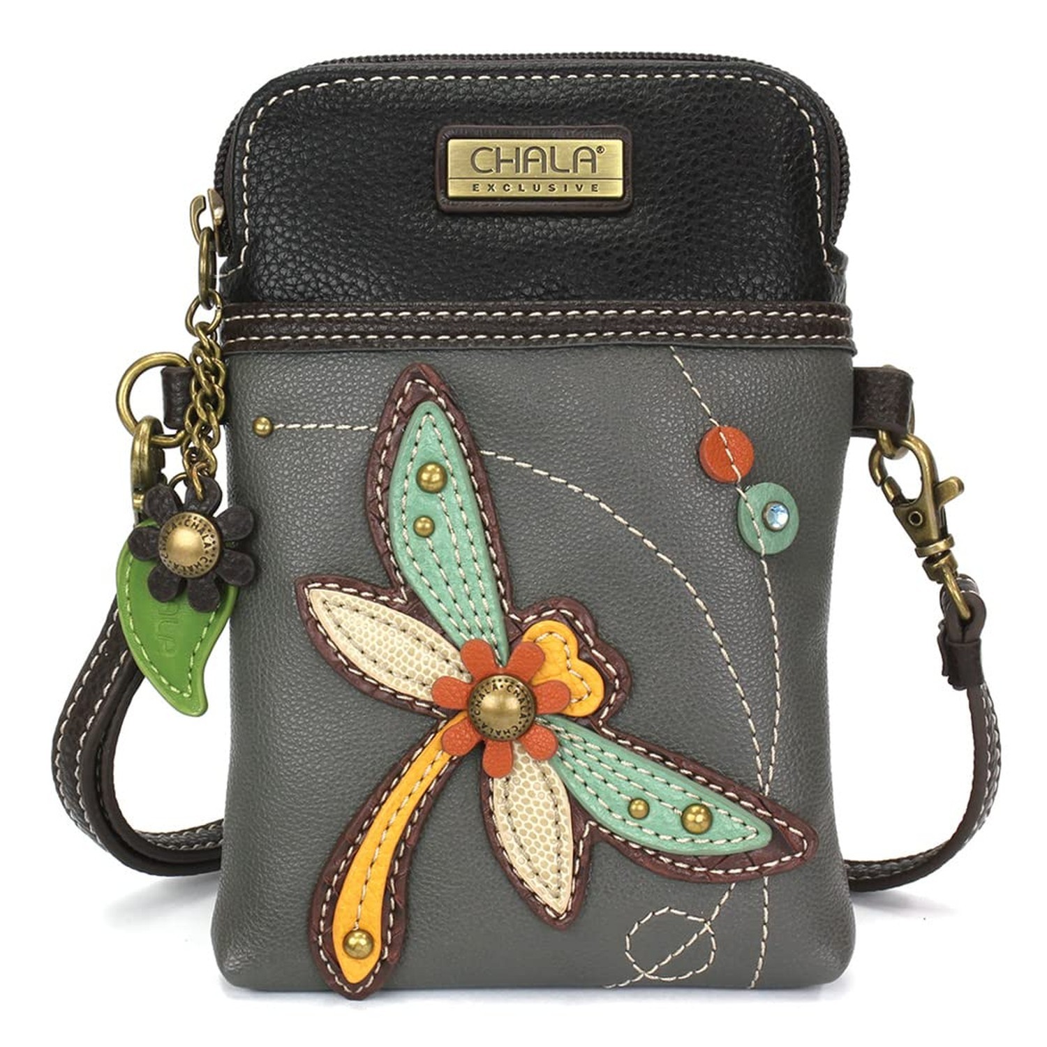 CHALA Crossbody Cell Phone Purse-Women Canvas Multicolor Handbag with Adjusta…