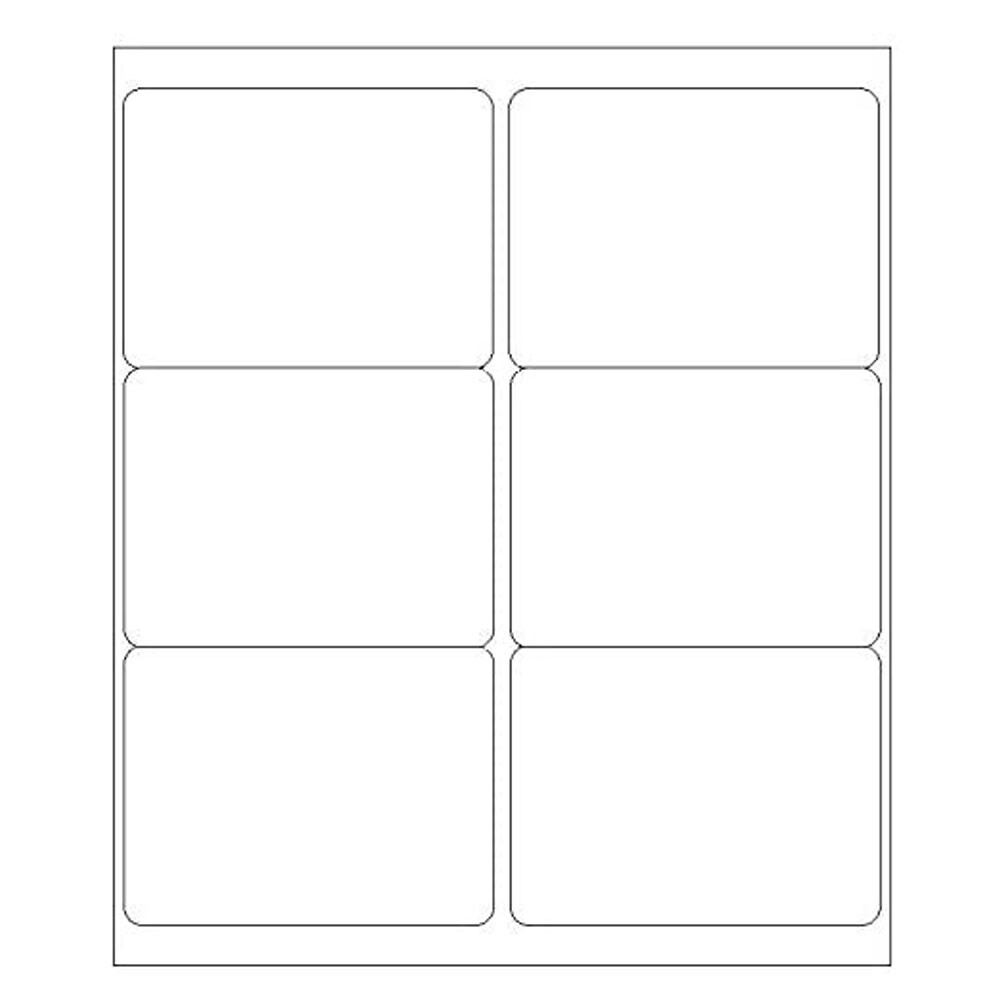 150-12000 4″x3.33″ Address Shipping Labels 6 Up Per Sheet Self Adhesive Stickers