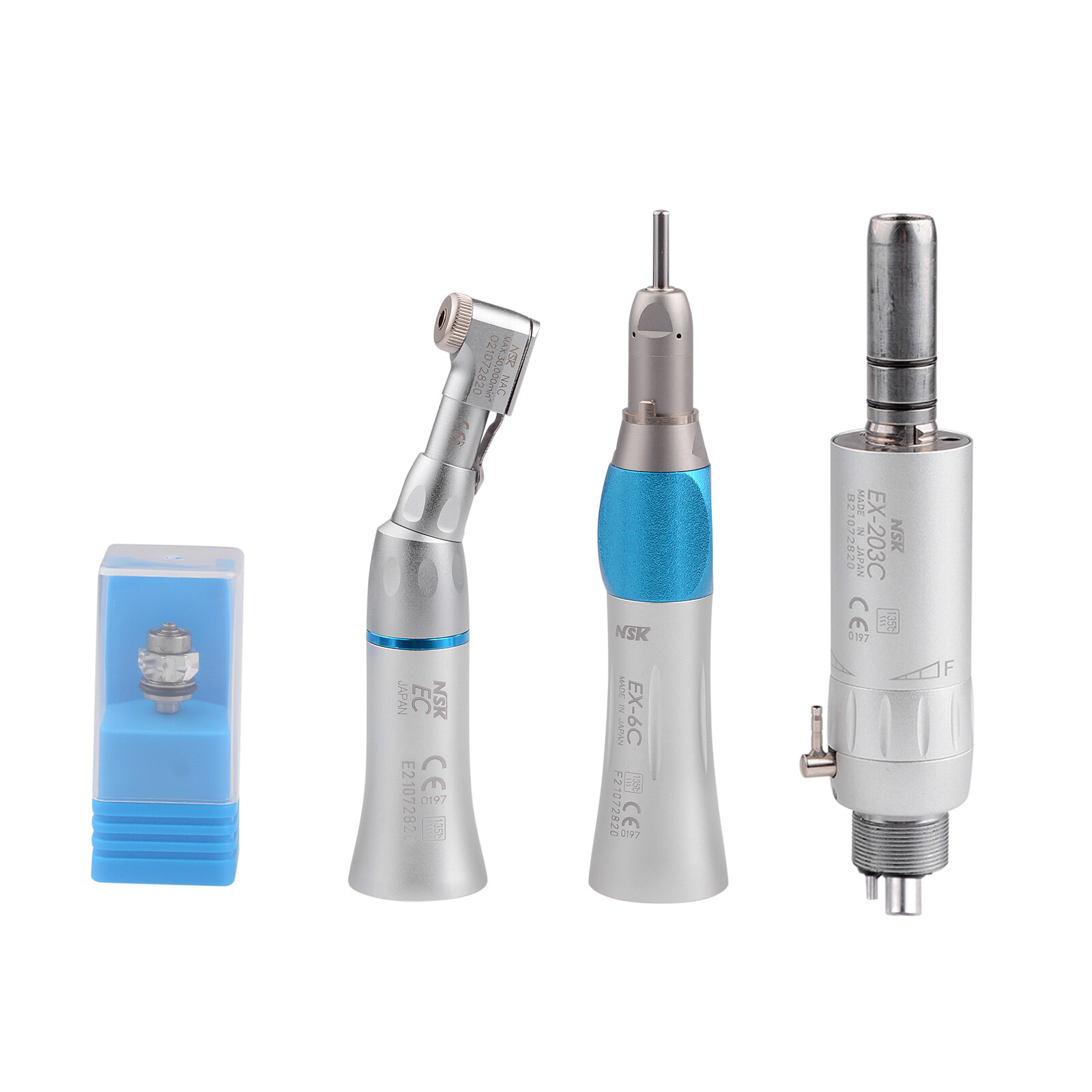 NSK Type Dental PANA MAX LED High Speed Handpiece+Air Scaler+EX203C Low Speed CE