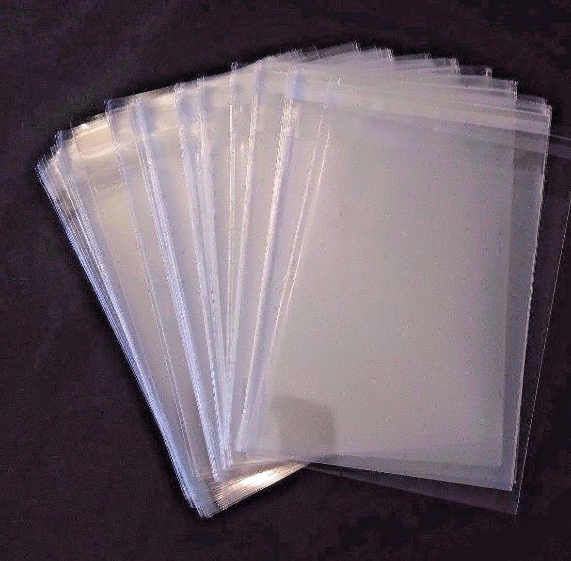 Clear Resealable Self Adhesive Seal Cello Lip & Tape Plastic bags 1.2 mil