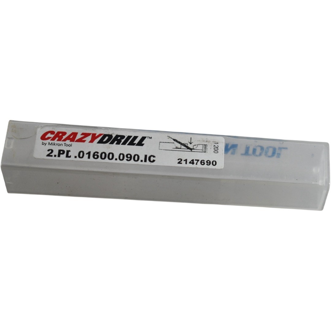 NEW Mikron Tool 2.PD.01600.090.IC CrazyDrill Coolpilot 1.60mm Carbide Pilot Dril