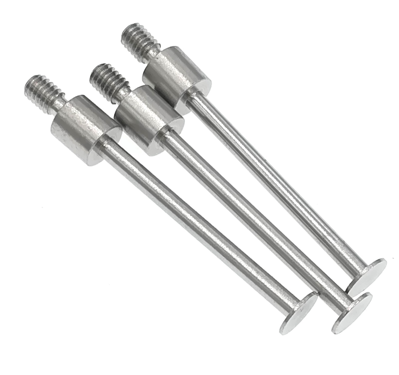 3PCS Flat Contact Point for Fowler Mitutoyo Inch Indicator Depth Gauges 4-48 UNF